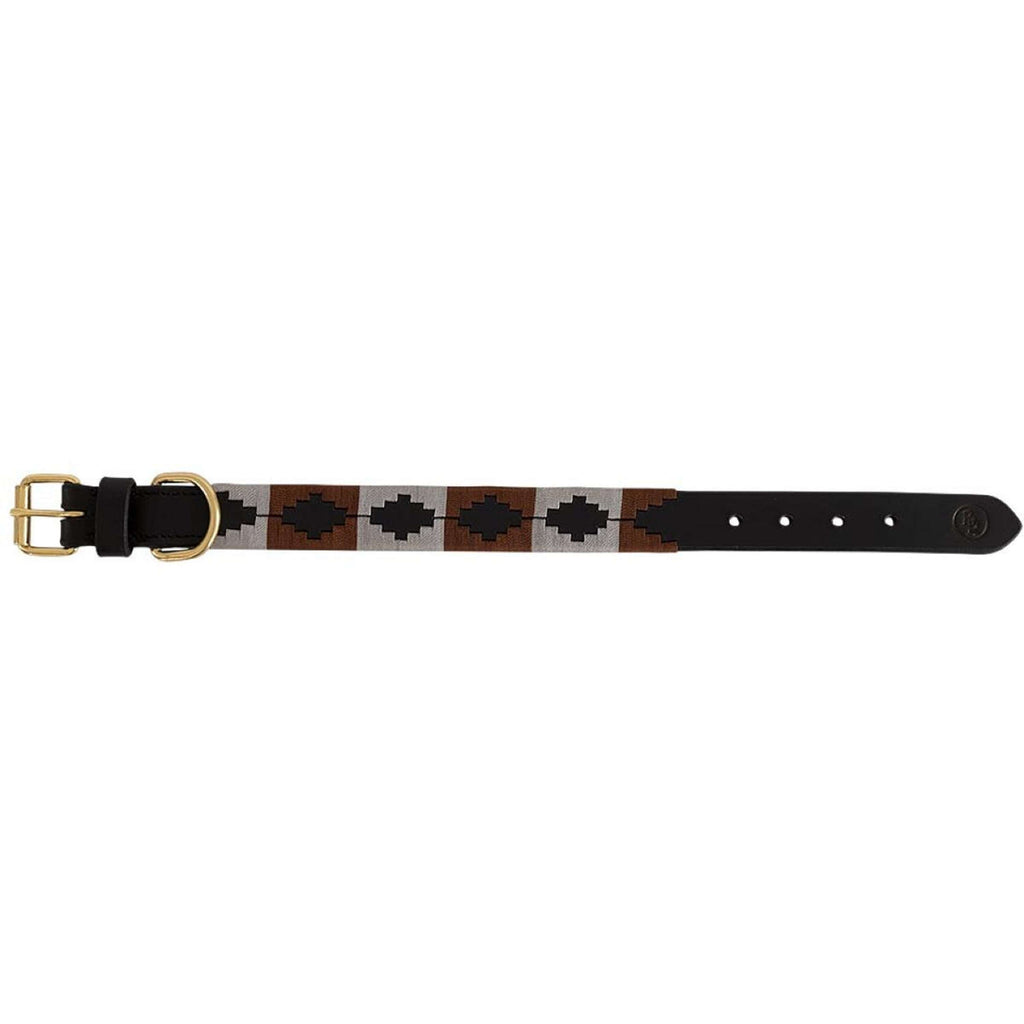 BR Hundehalsband Braun/Grau