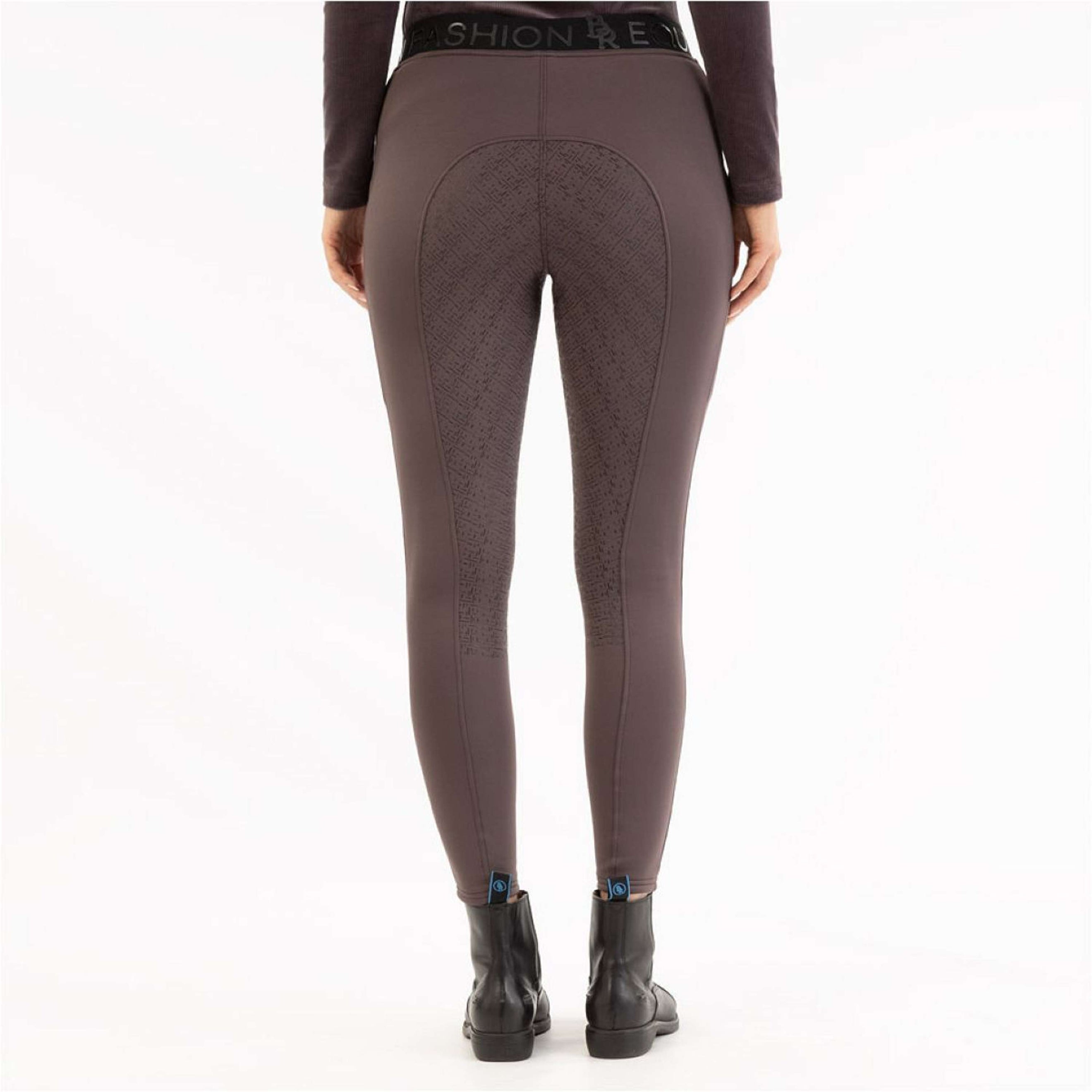 BR Reitleggings AW25 Jesslynn Damen Silikon Vollbesatz Raisin