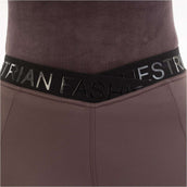 BR Reitleggings AW25 Jesslynn Damen Silikon Vollbesatz Raisin