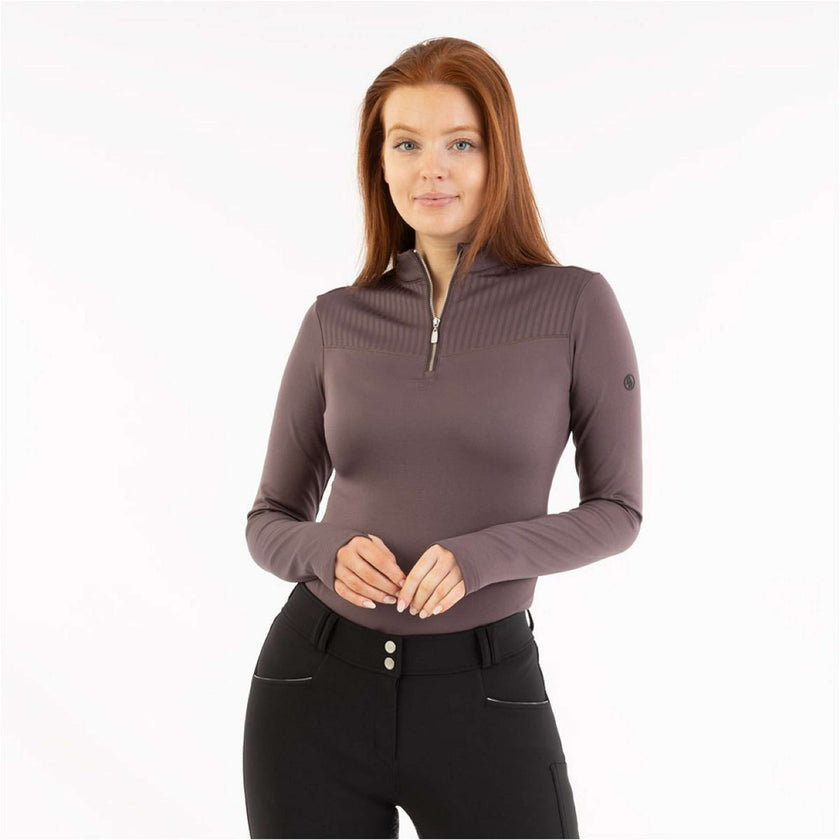 BR Pullover AW25 Half-Zip Jara Damen Raisin