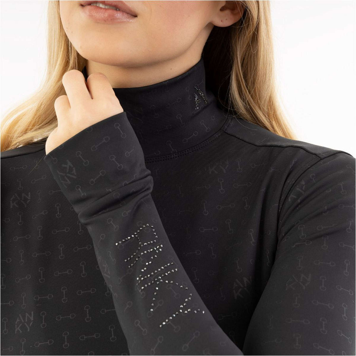 ANKY Shirt AW25 Mockneck Schwarz