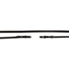 BR Kandarenzügel Leder Geschlossen 13mm Blind Schwarz/Silber