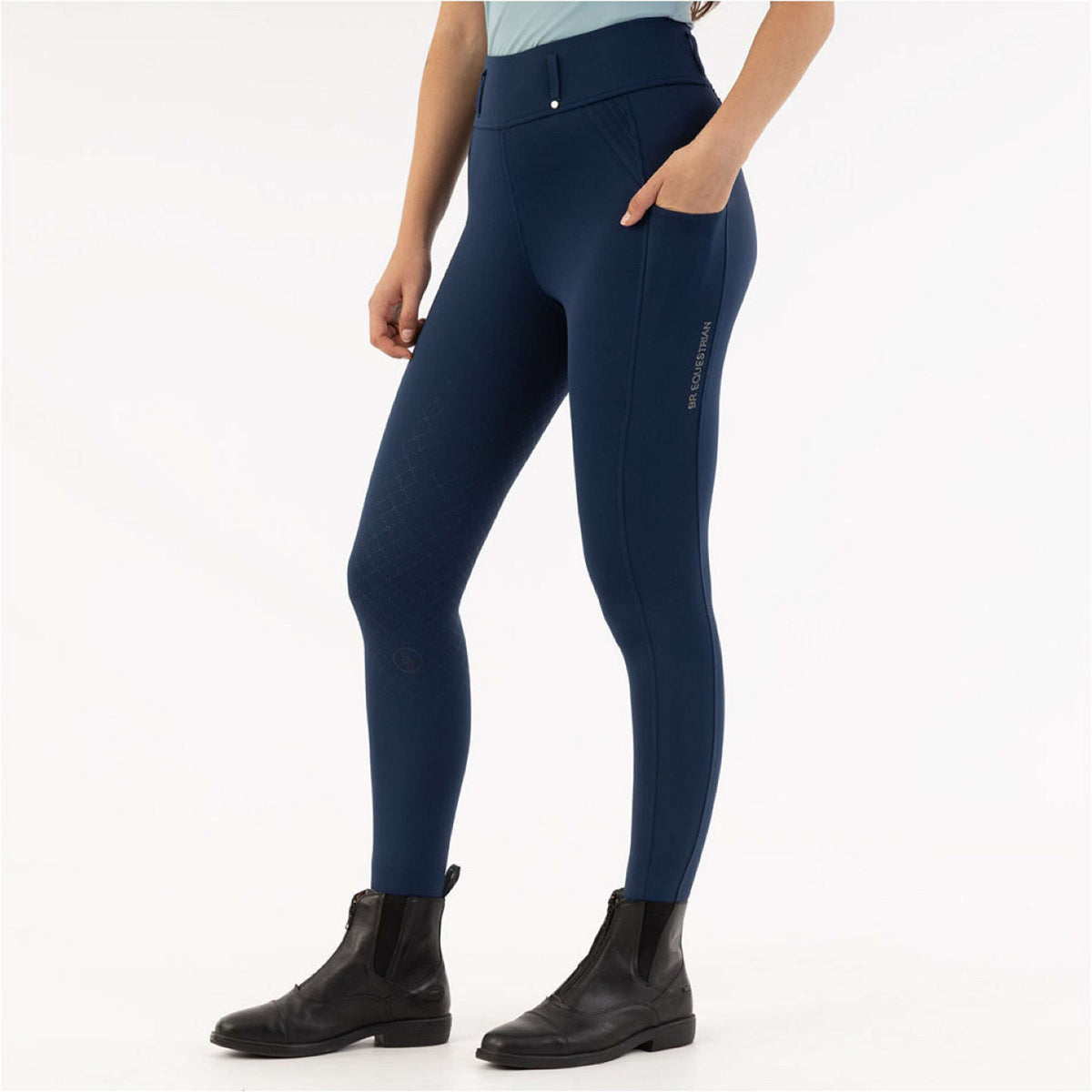 BR Reitleggings Krista Full Grip Pageant Blue