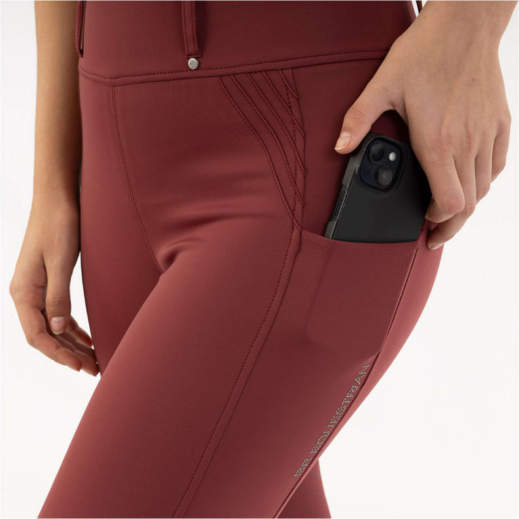 BR Reitleggings Krista Full Grip New Maroon