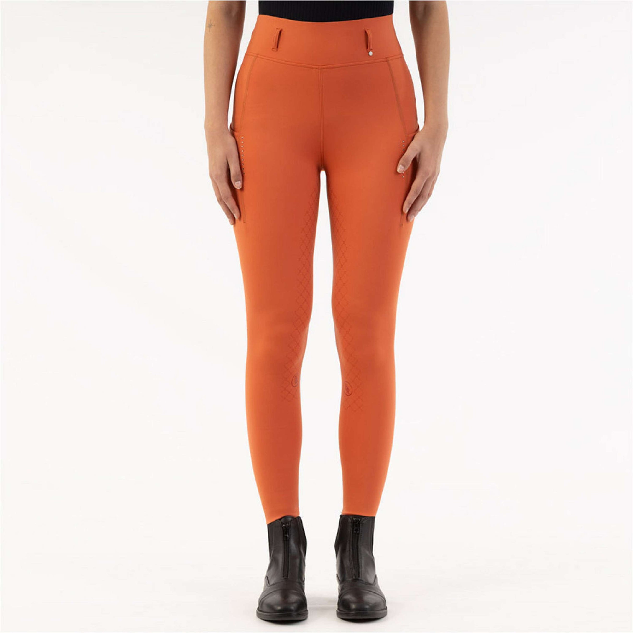 BR Reitleggings Kimore Full Grip Mecca Orange