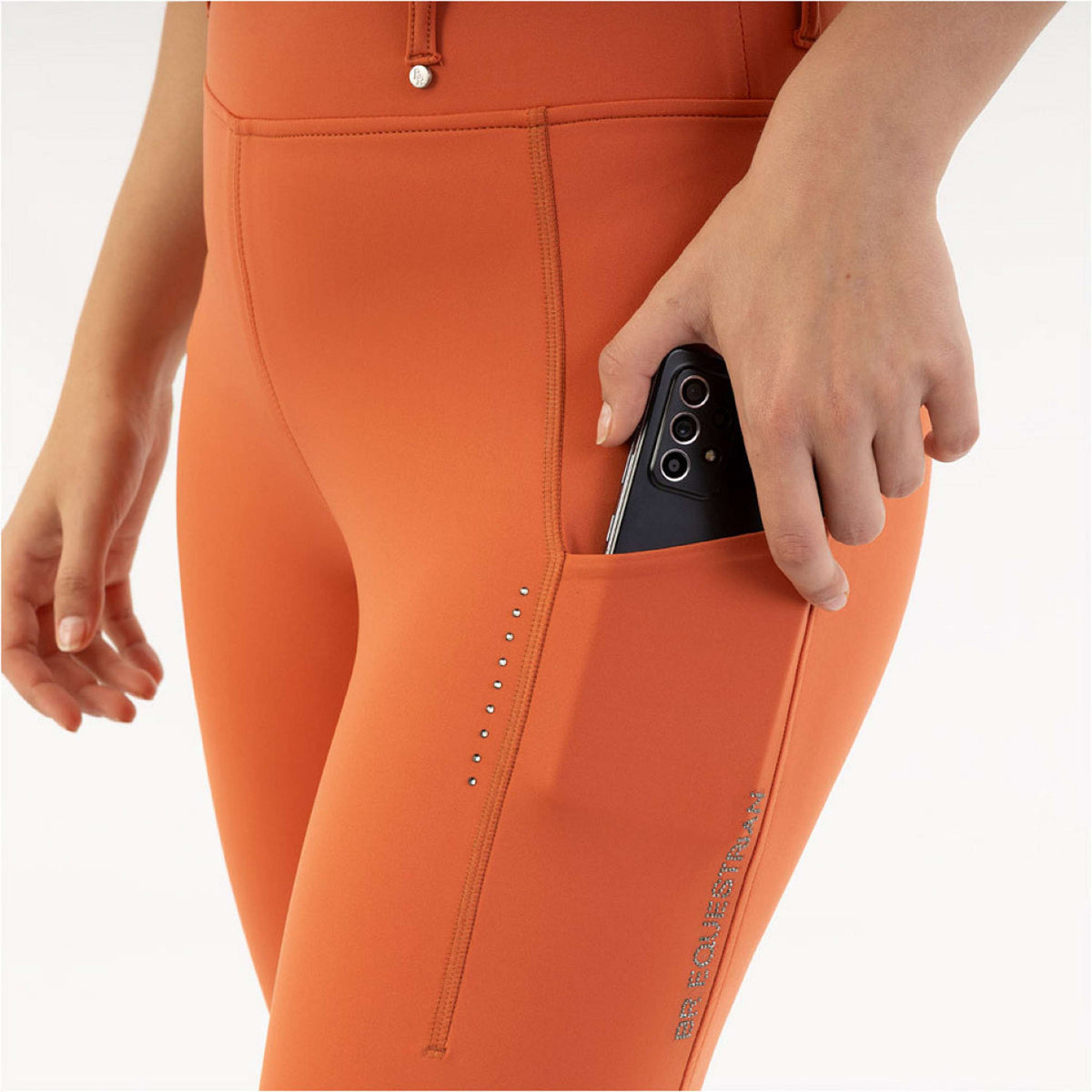 BR Reitleggings Kimore Full Grip Mecca Orange