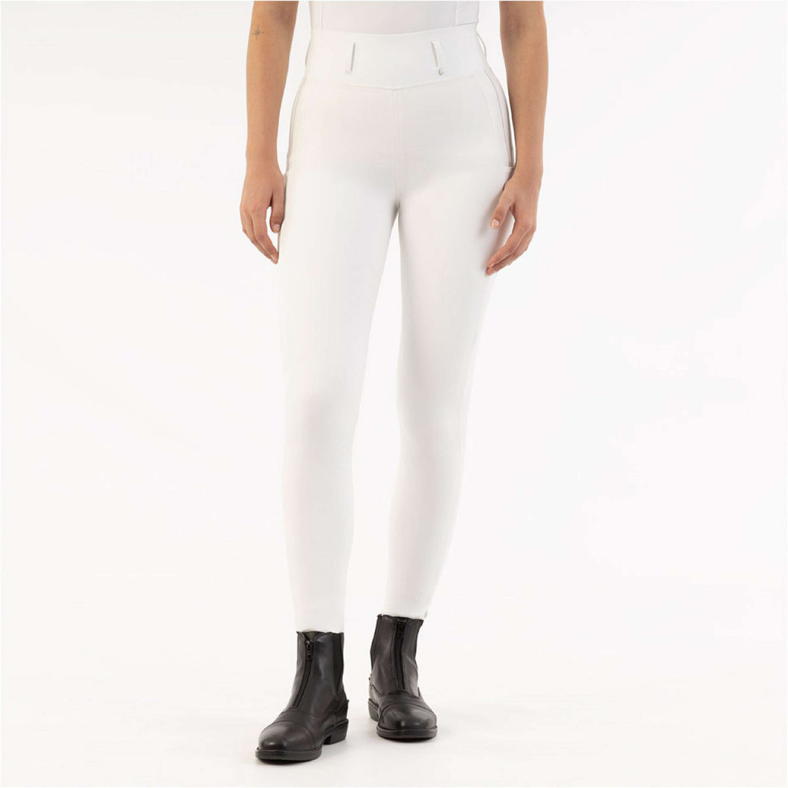 BR Reitleggings Kelly Full Grip Lucent White