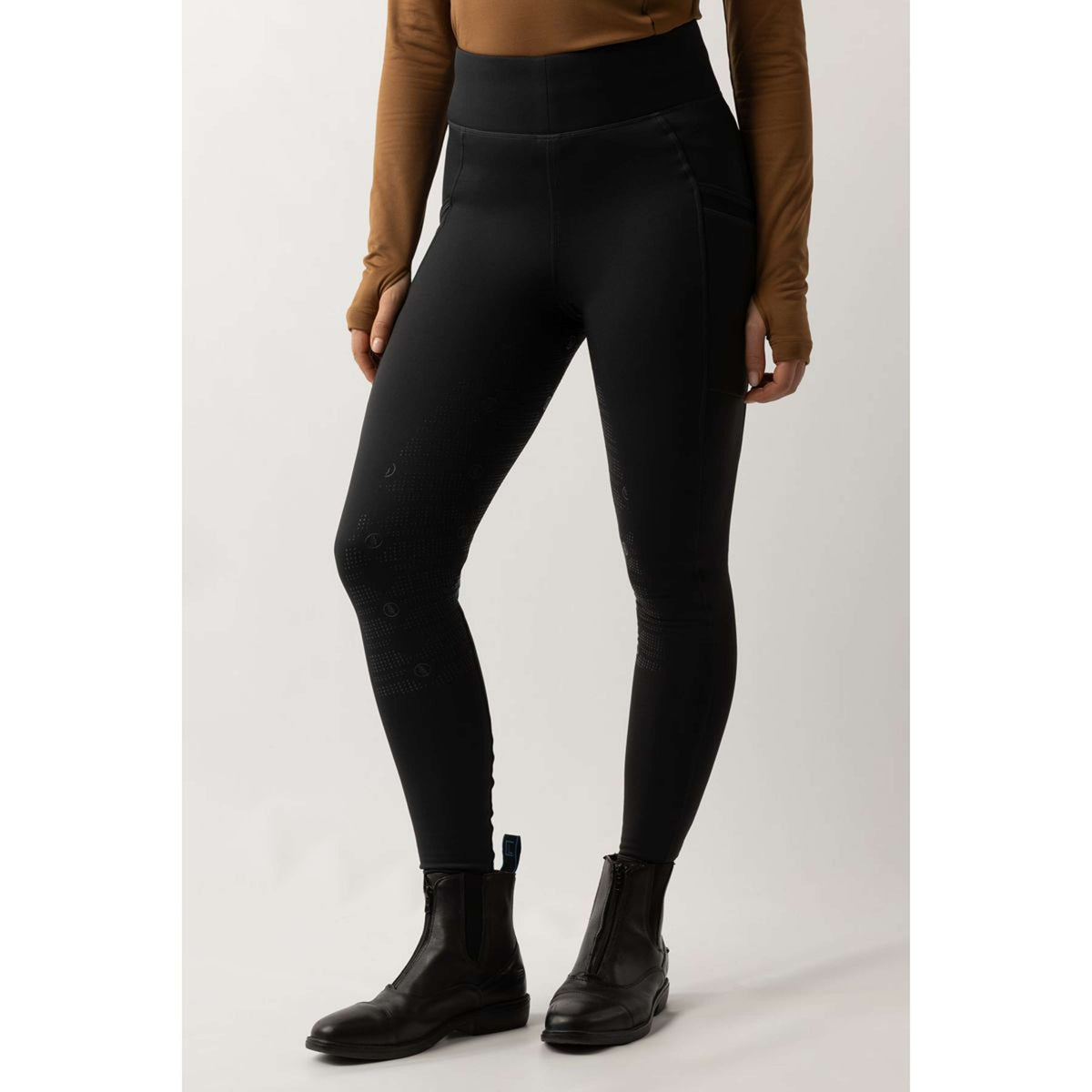 BR Reitleggings Lelie Full Grip Damen Moonless Night