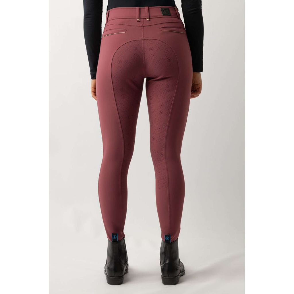BR Reitleggings Lendsey Full Grip Damen Maroon