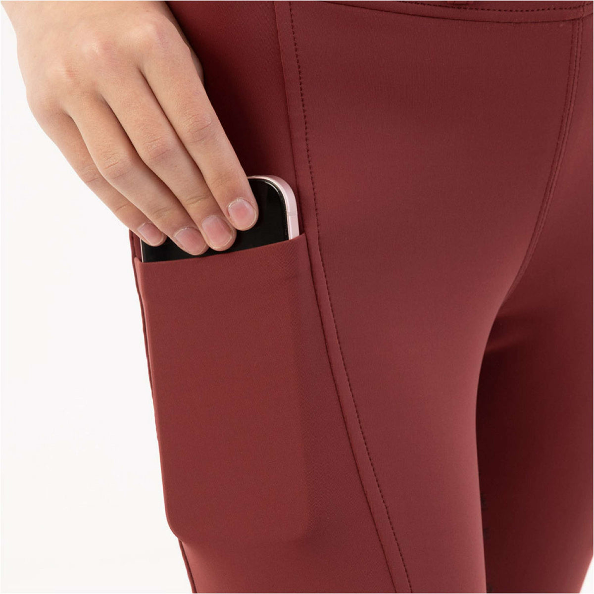 BR Reitleggings Eevolv Kika Kids Full Grip New Maroon