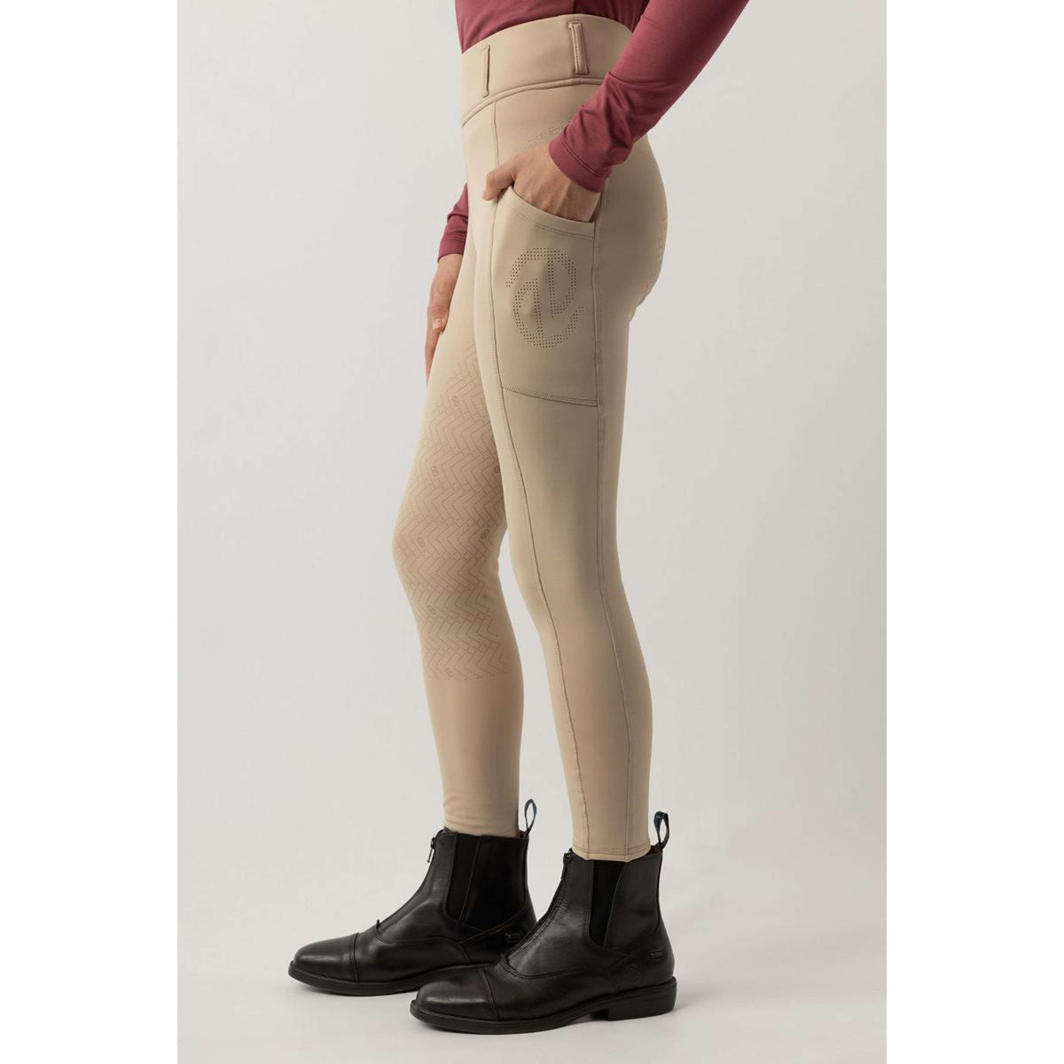 BR Reitleggings Eevolv Lenny Full Grip Kinder Doeskin