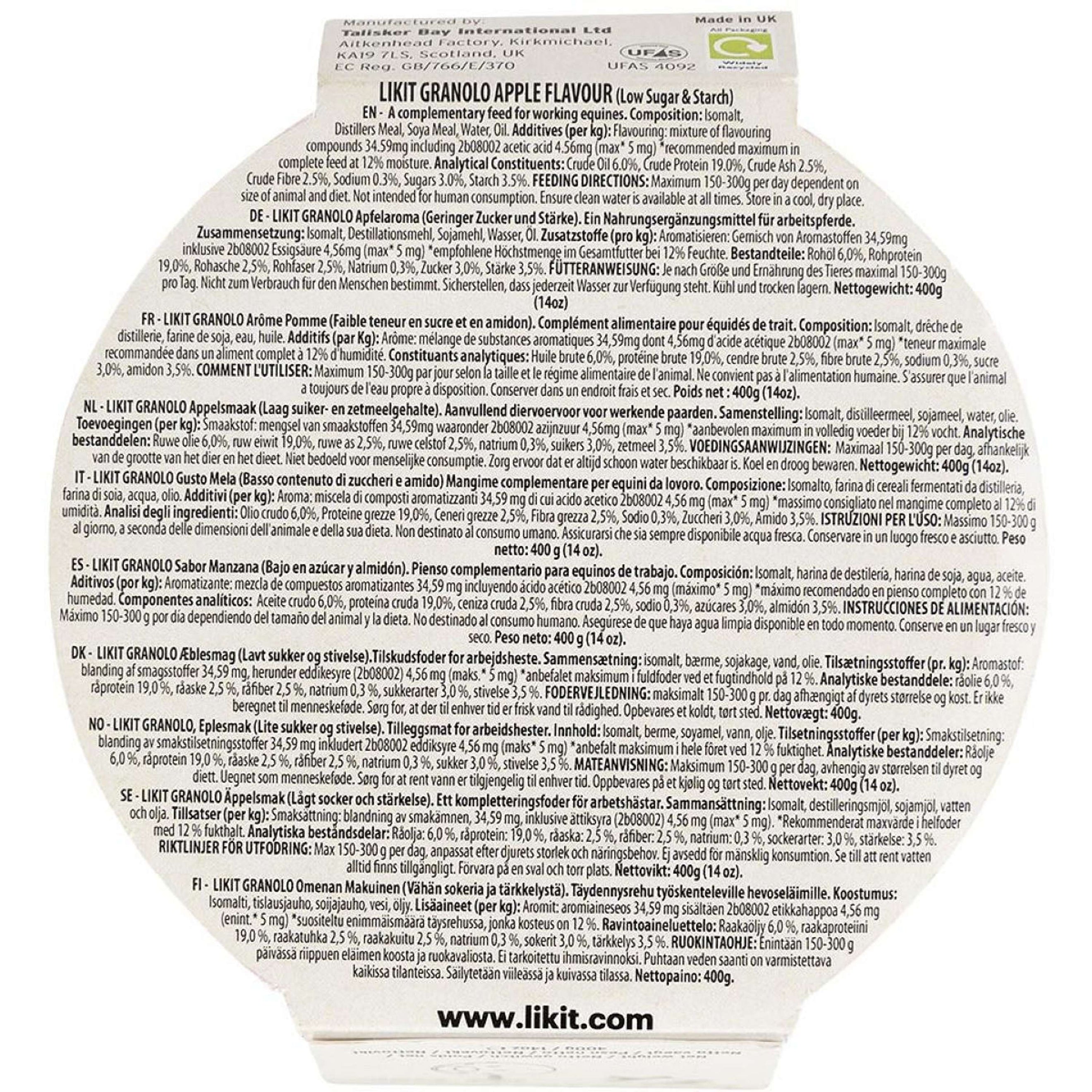 Likit Leckstein-Runde GranoLo Apple Likit Leckstein-Runde GranoLo Apple