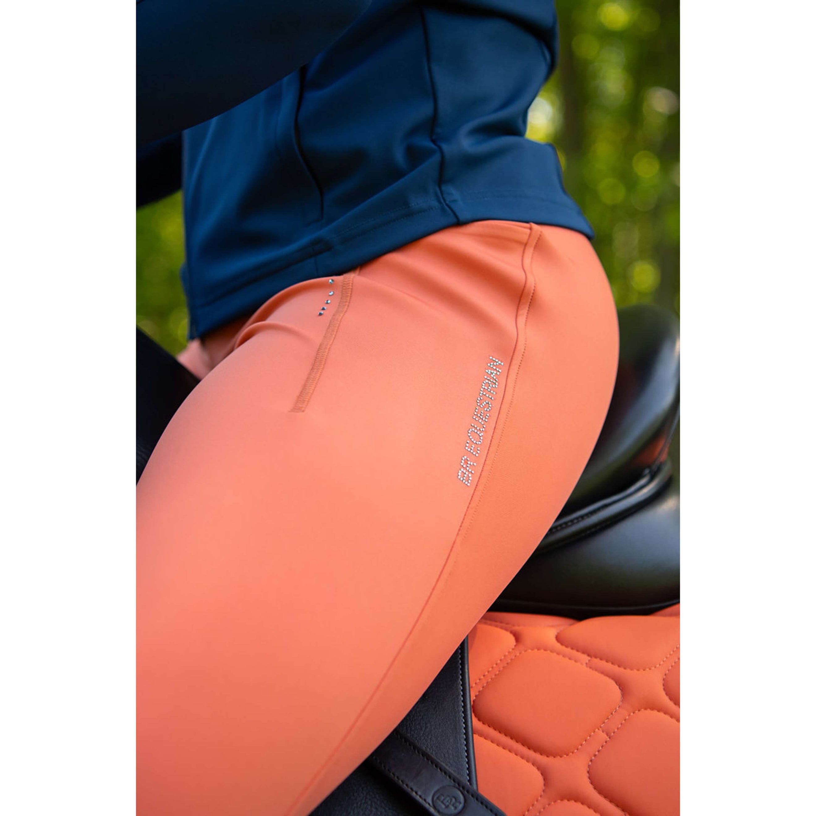 BR Reitleggings Kimore Full Grip Mecca Orange