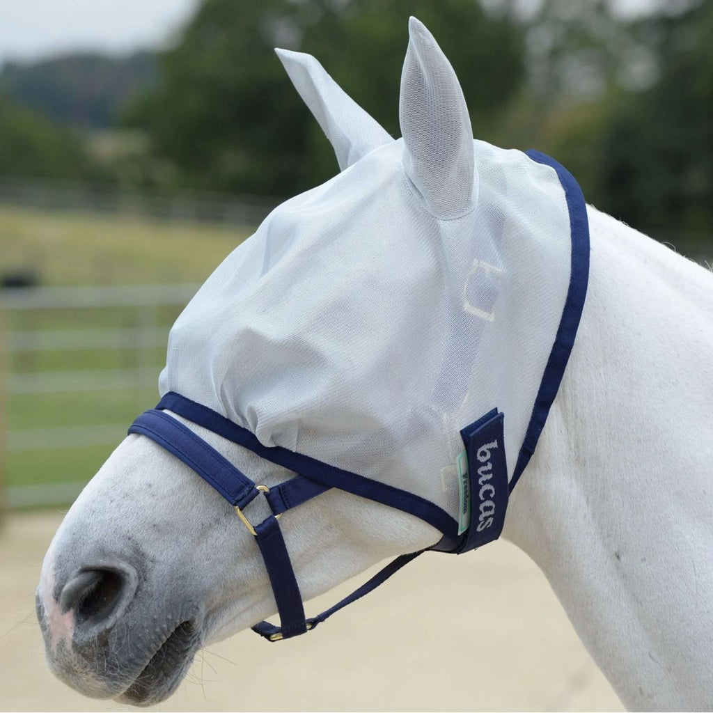 Bucas Freedom Fliegenmaske Silber