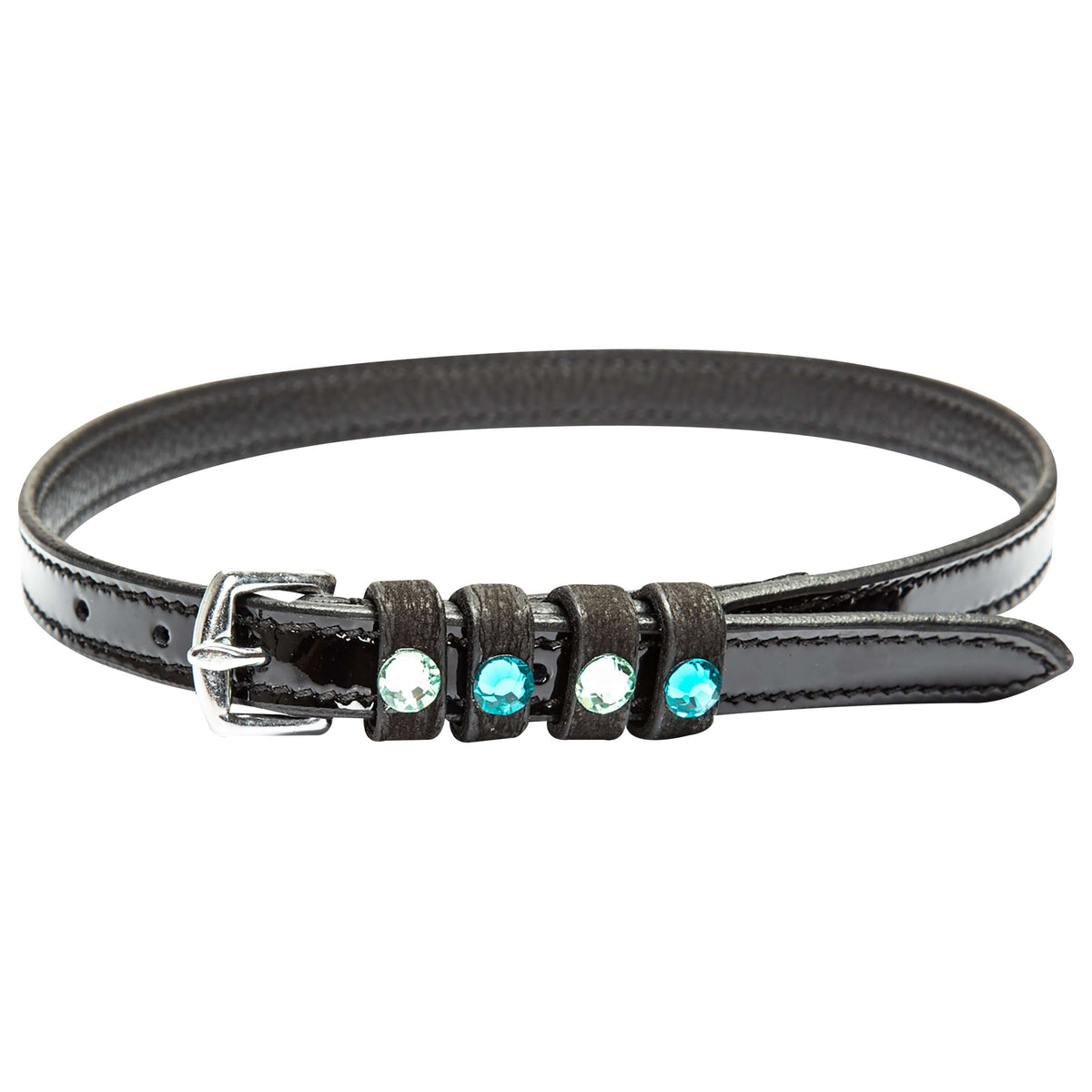 Imperial Riding Sporenriemen IRHPardouz Schwarz Lack/Zirkon