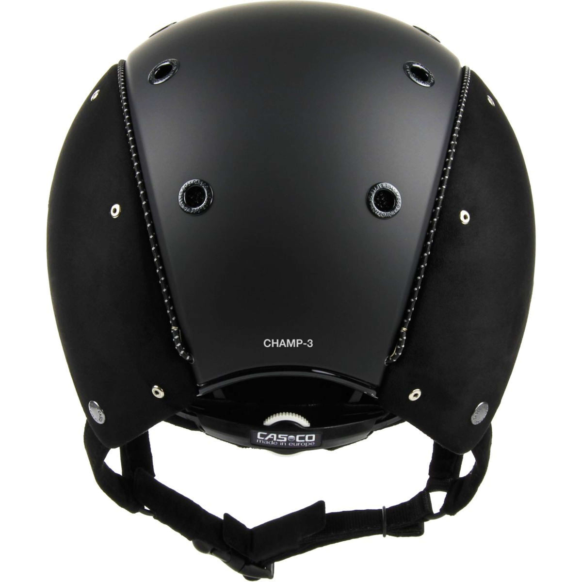 Casco Reithelm Champ-3 Nubuk Embellis Black