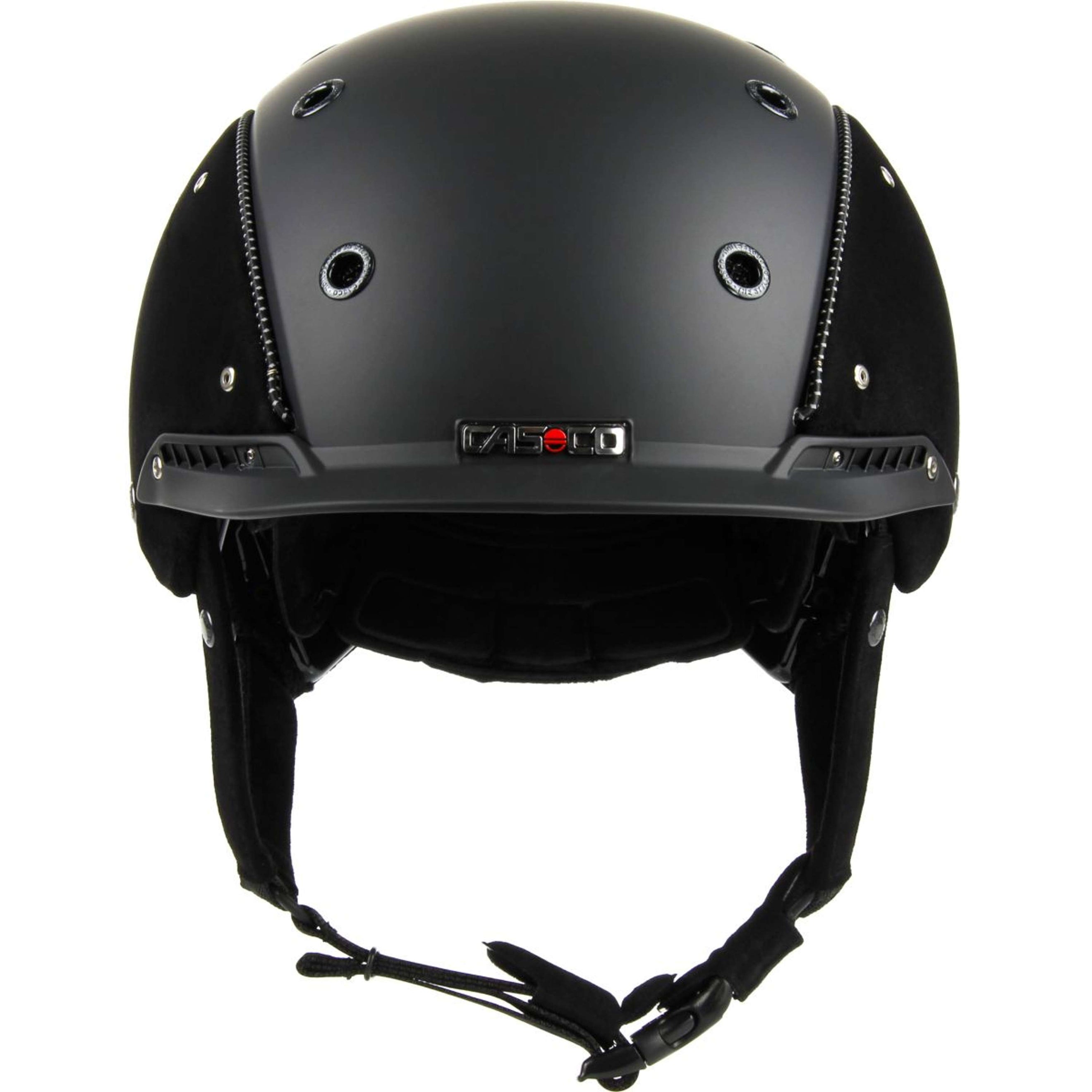 Casco Reithelm Champ-3 Nubuk Schwarz