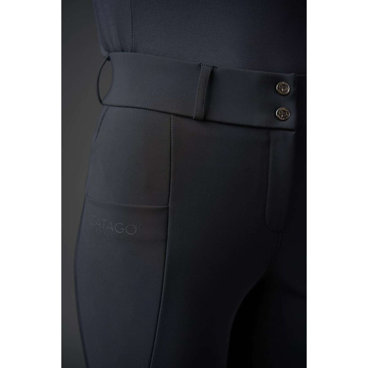 Catago Beheizte Reithosen Heated Full Grip Schwarz