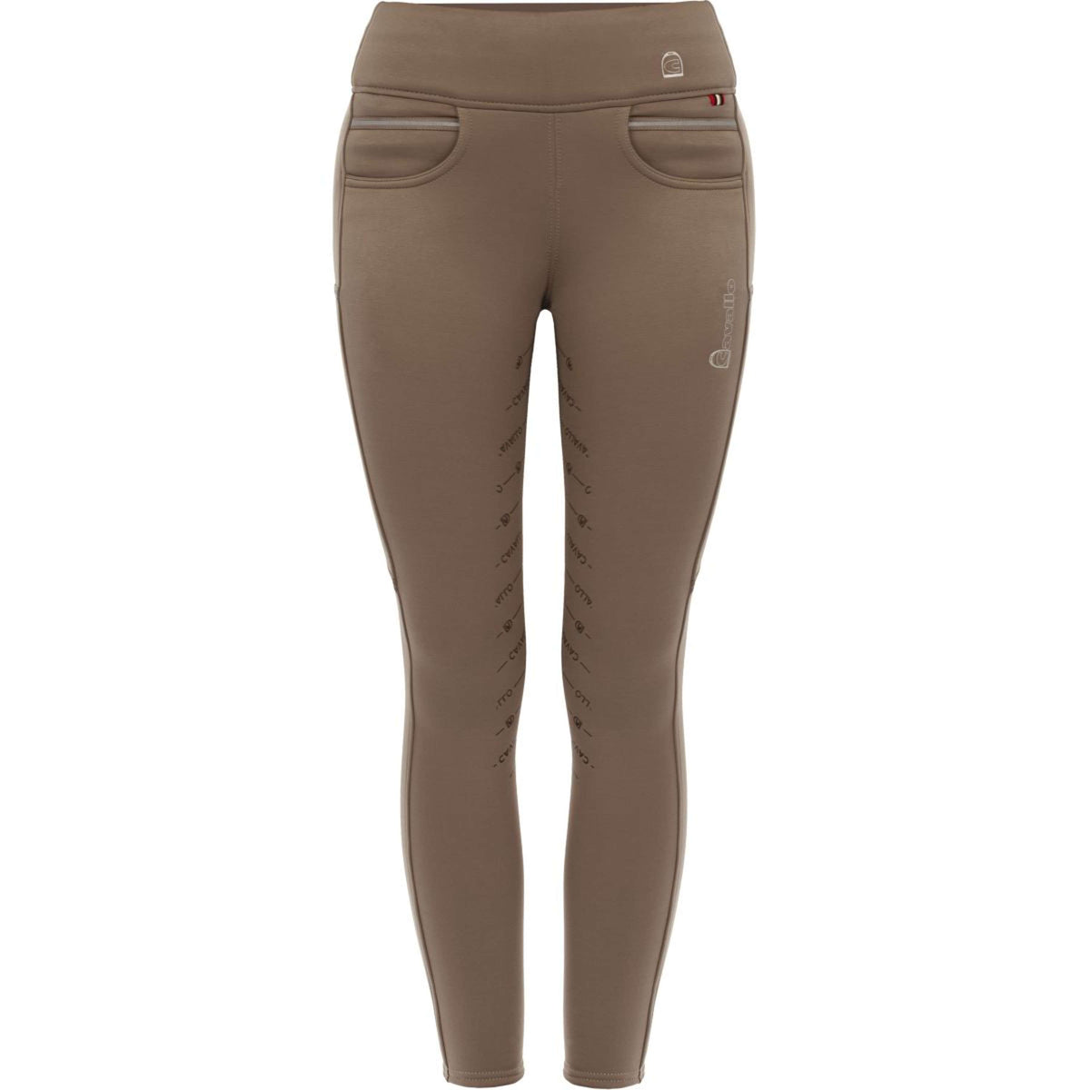 Cavallo Reitleggings CavalLiz Grip RL Dark Taupe