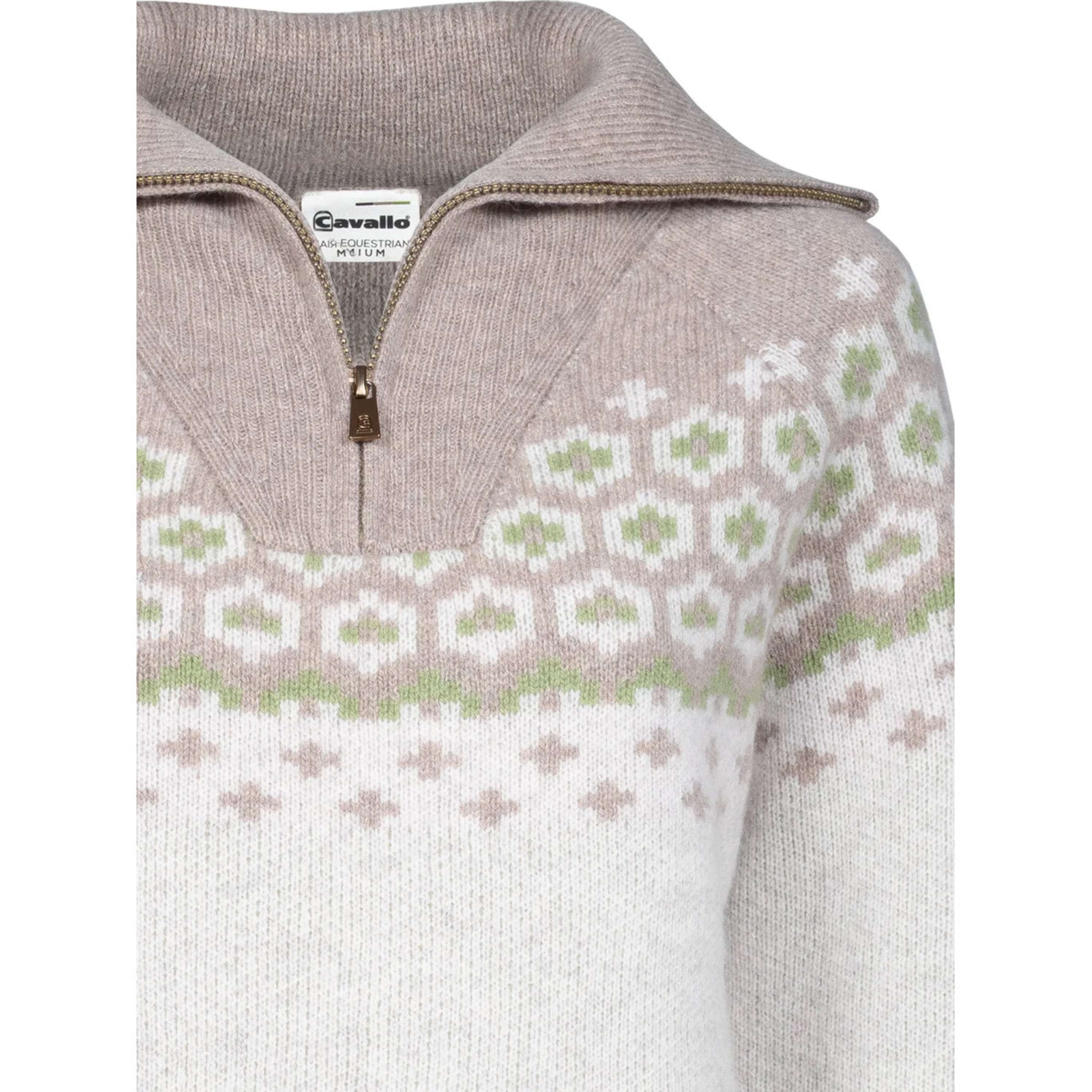 Cavallo Pullover Cavalleara mit Reißverschluss Vanille
