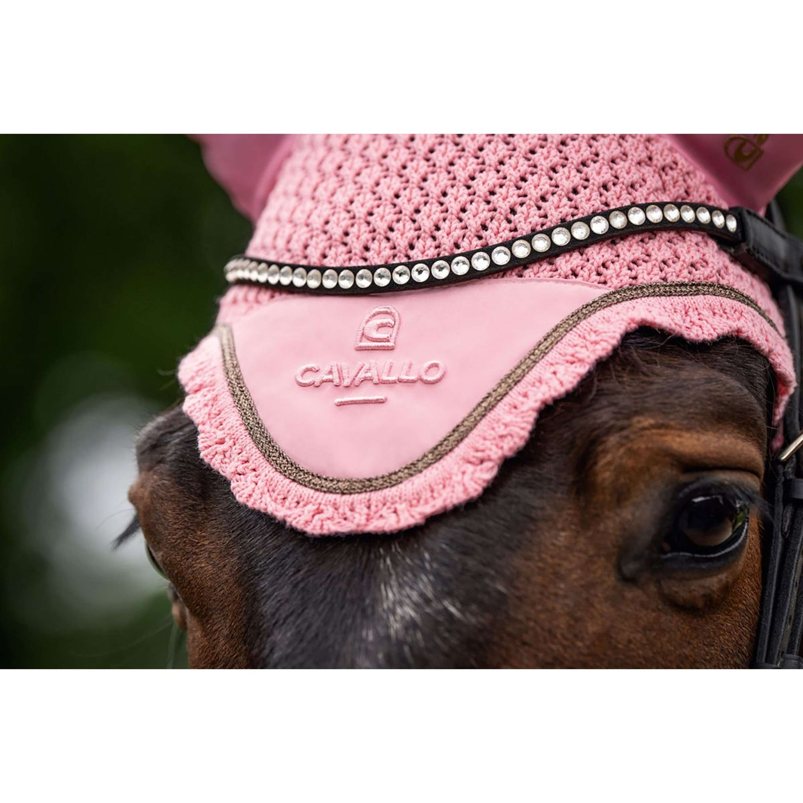 Cavallo Fliegenhaube CavalPerla Powder Pink Cavallo Fliegenhaube CavalPerla Powder Pink