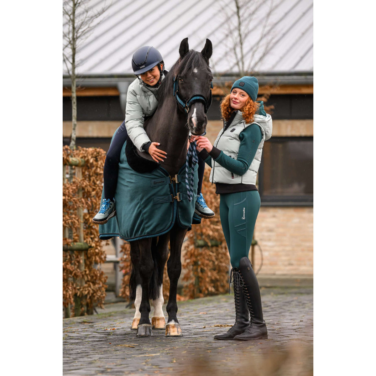 Cavallo Reitleggings CavalLin Grip Rl Full Grip Dark Peacock