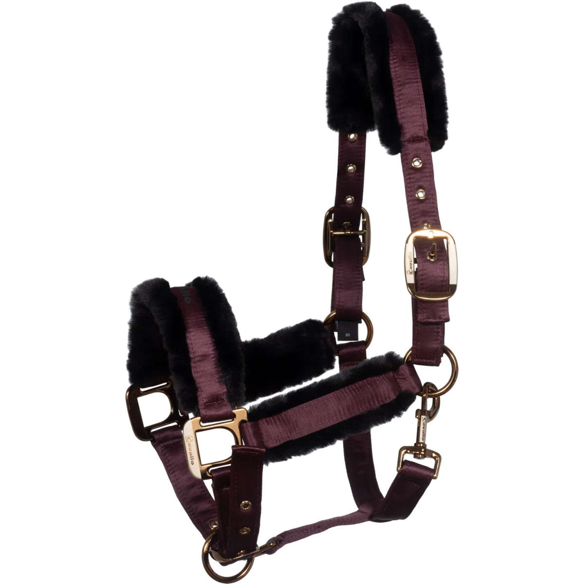 Cavallo Halfter CavalJero mit Fell Dusty Plum