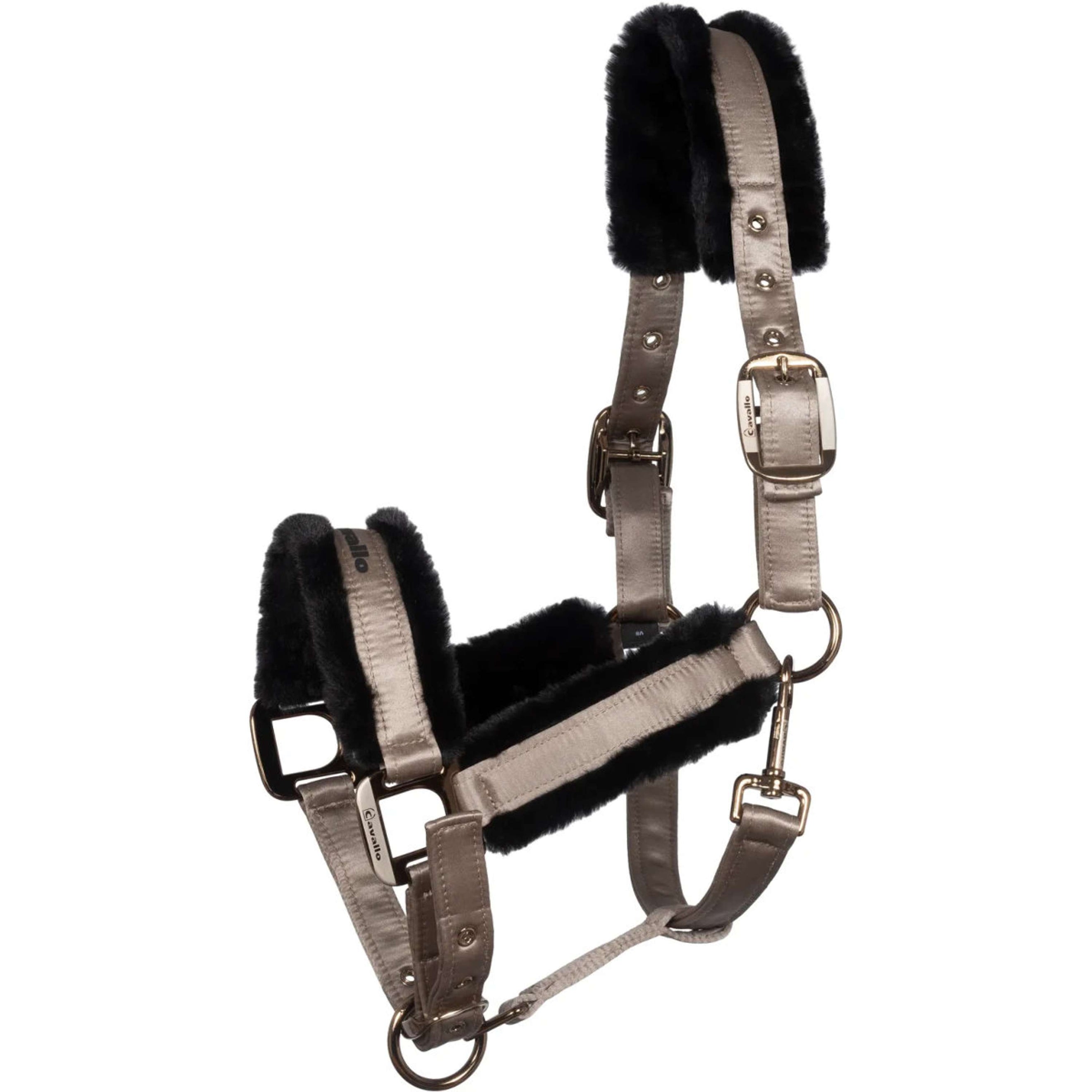 Cavallo Halfter CavalJero mit Fell Latte
