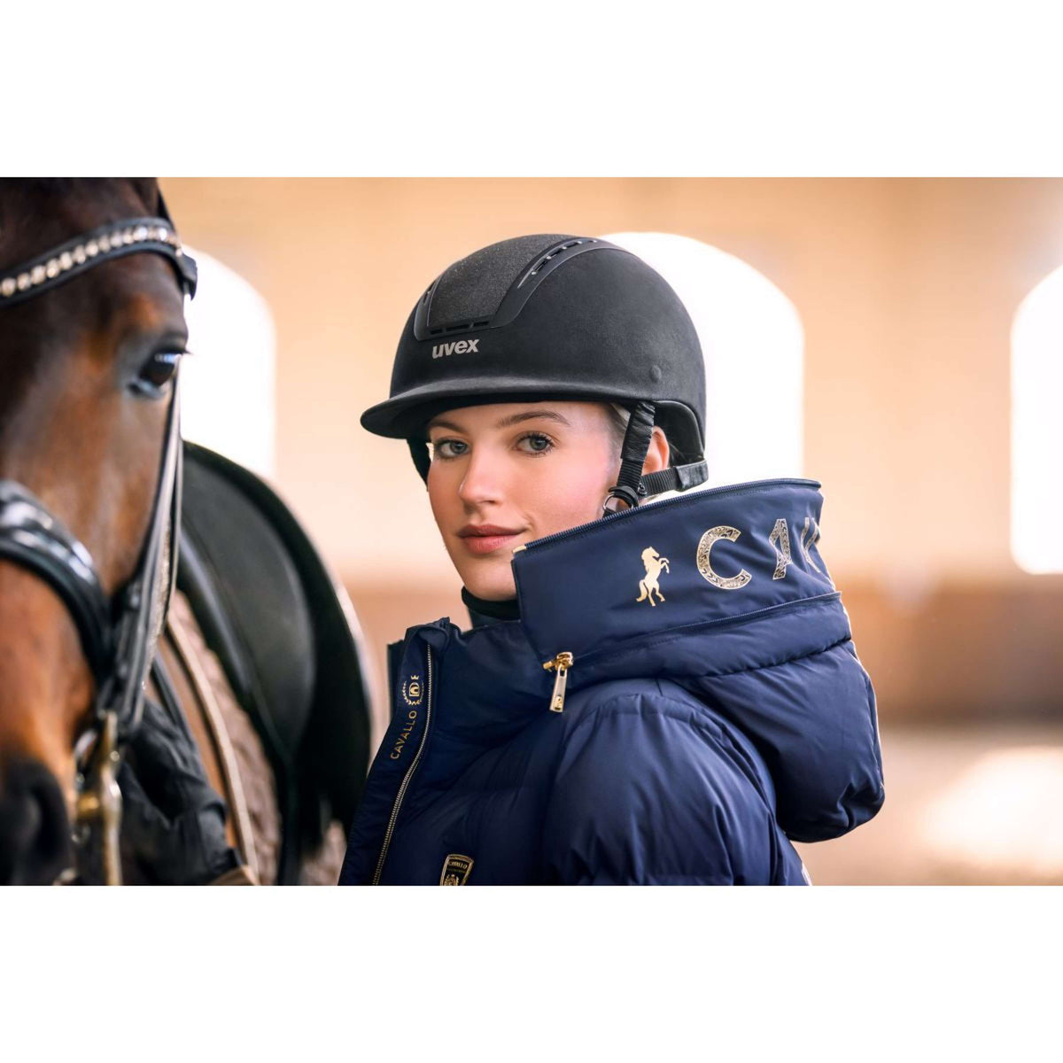 Cavallo Premium Capsule Lange Jacke CavalLucy Night Shadow