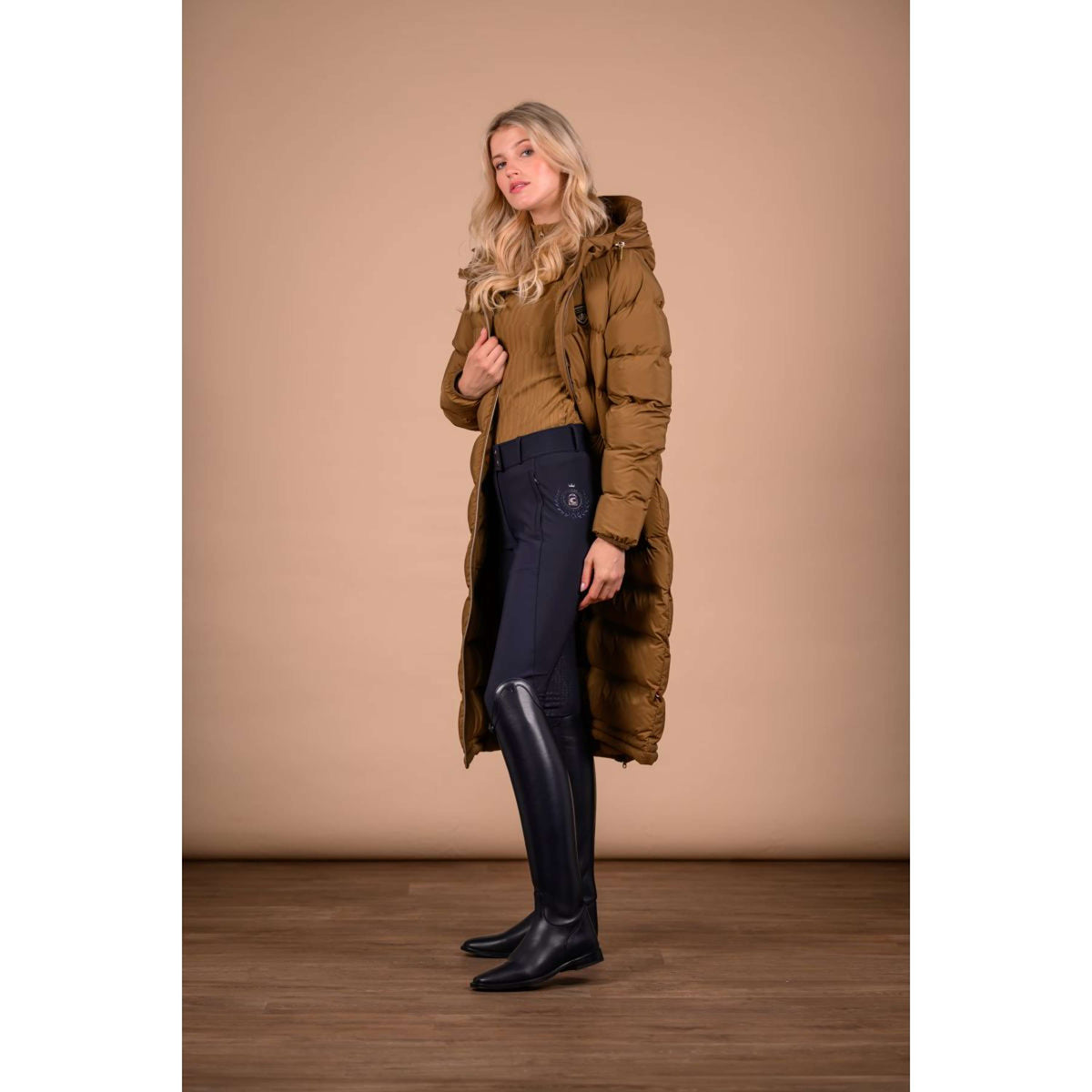 Cavallo Premium Capsule Lange Jacke CavalLucy Dark Caramel