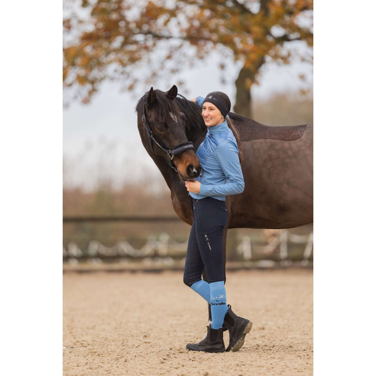 Cavallo Ingrid Klimke Socken CavalSkyler Blue Ciel