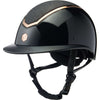 Charles Owen Reithelm Kylo Sparkly Wide Peak Black Gloss/Rose Gold