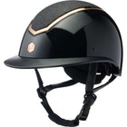 Charles Owen Reithelm Kylo Sparkly Wide Peak Black Gloss/Rose Gold