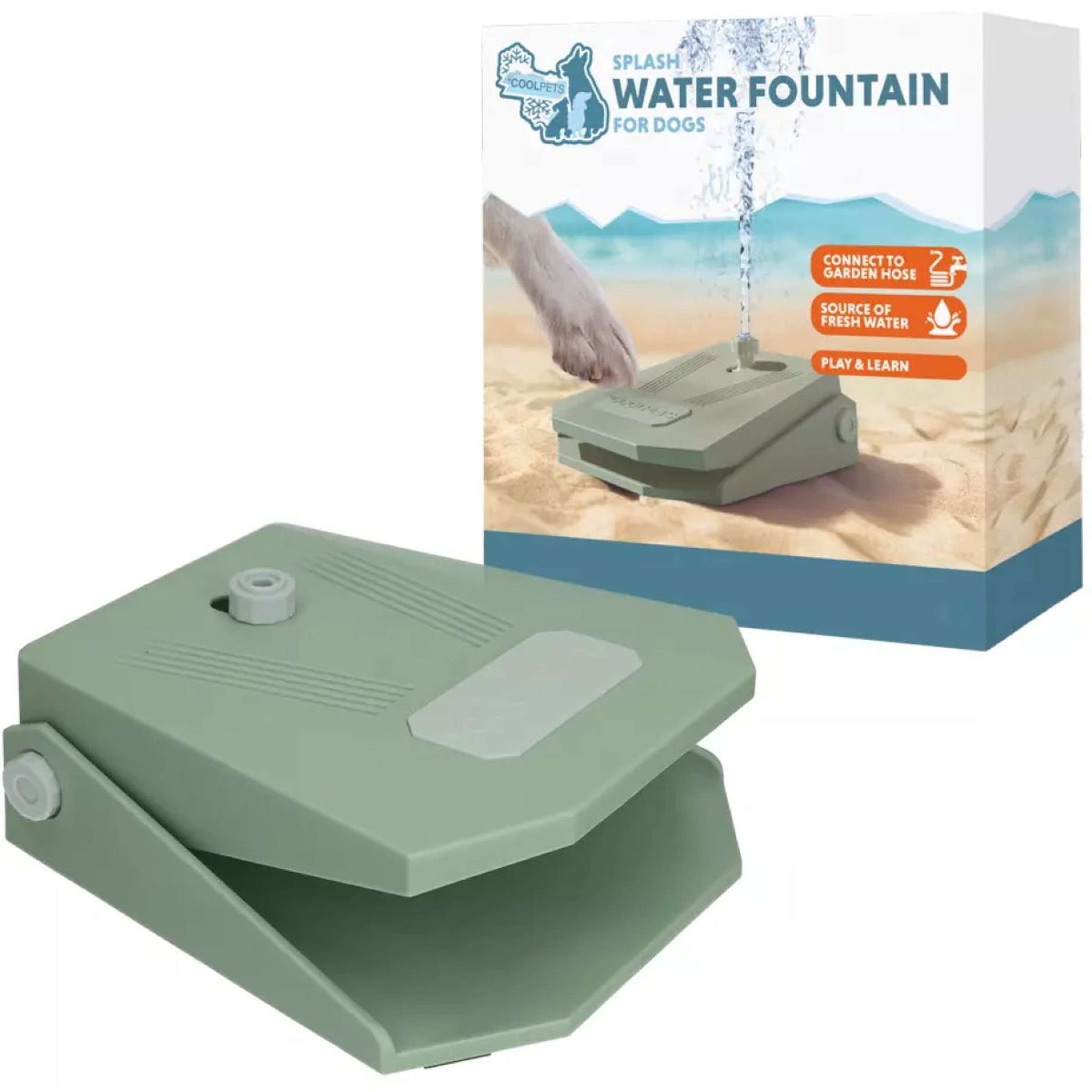 CoolPets Brunnen Splash Aqua Olivgrün
