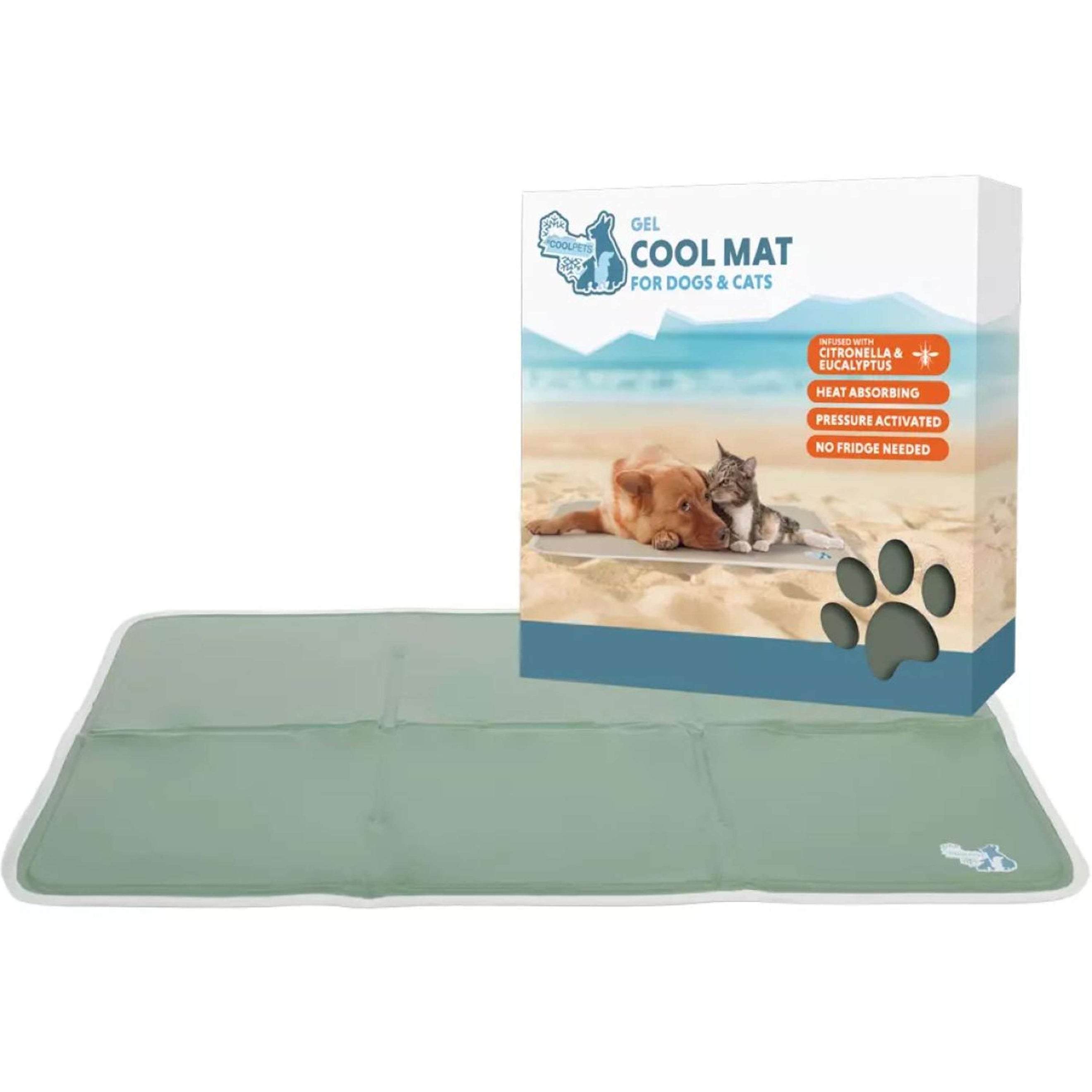 CoolPets Kühlmatte Gel Olivgrün