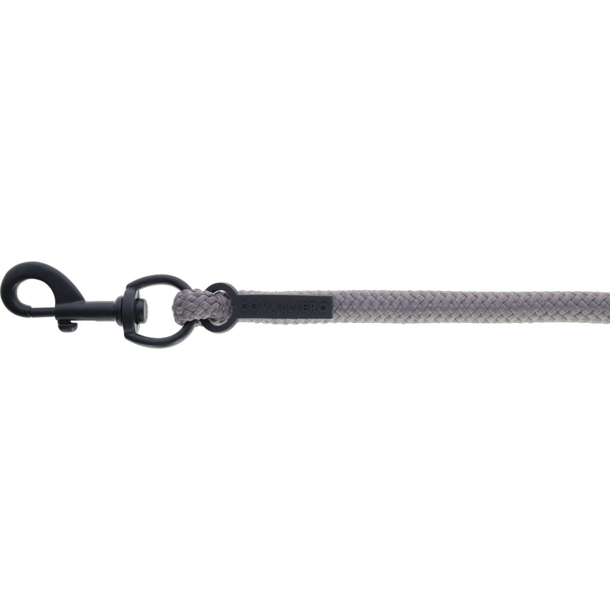 Covalliero Führstrick AW25 mit Karabinerhaken Steel Grey