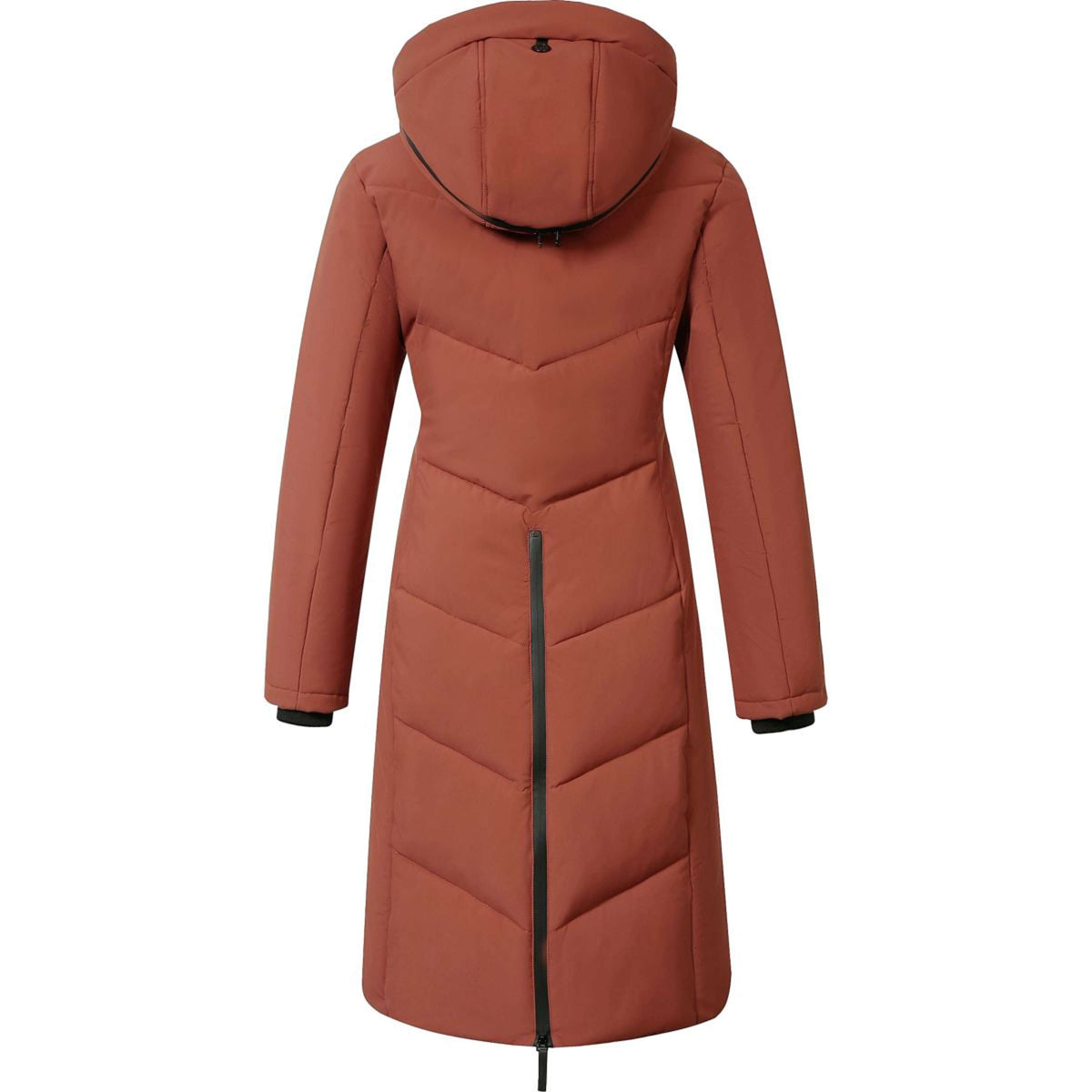 Covalliero Lange Jacke AW25 Rostbraun