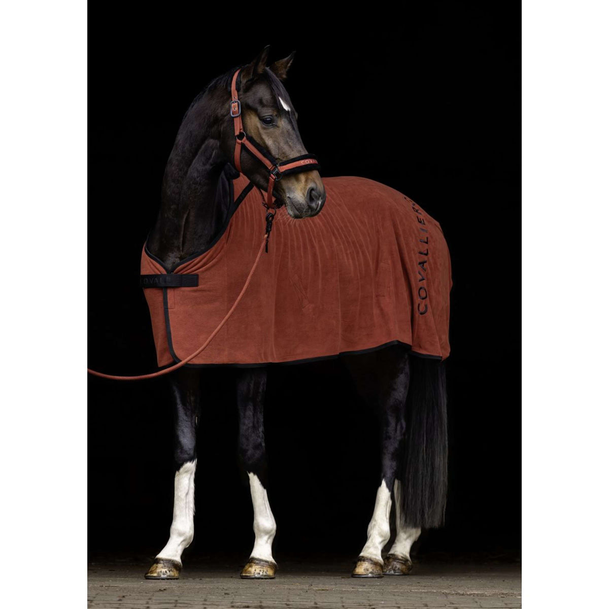 Covalliero Fleecedecke AW25 Rostbraun