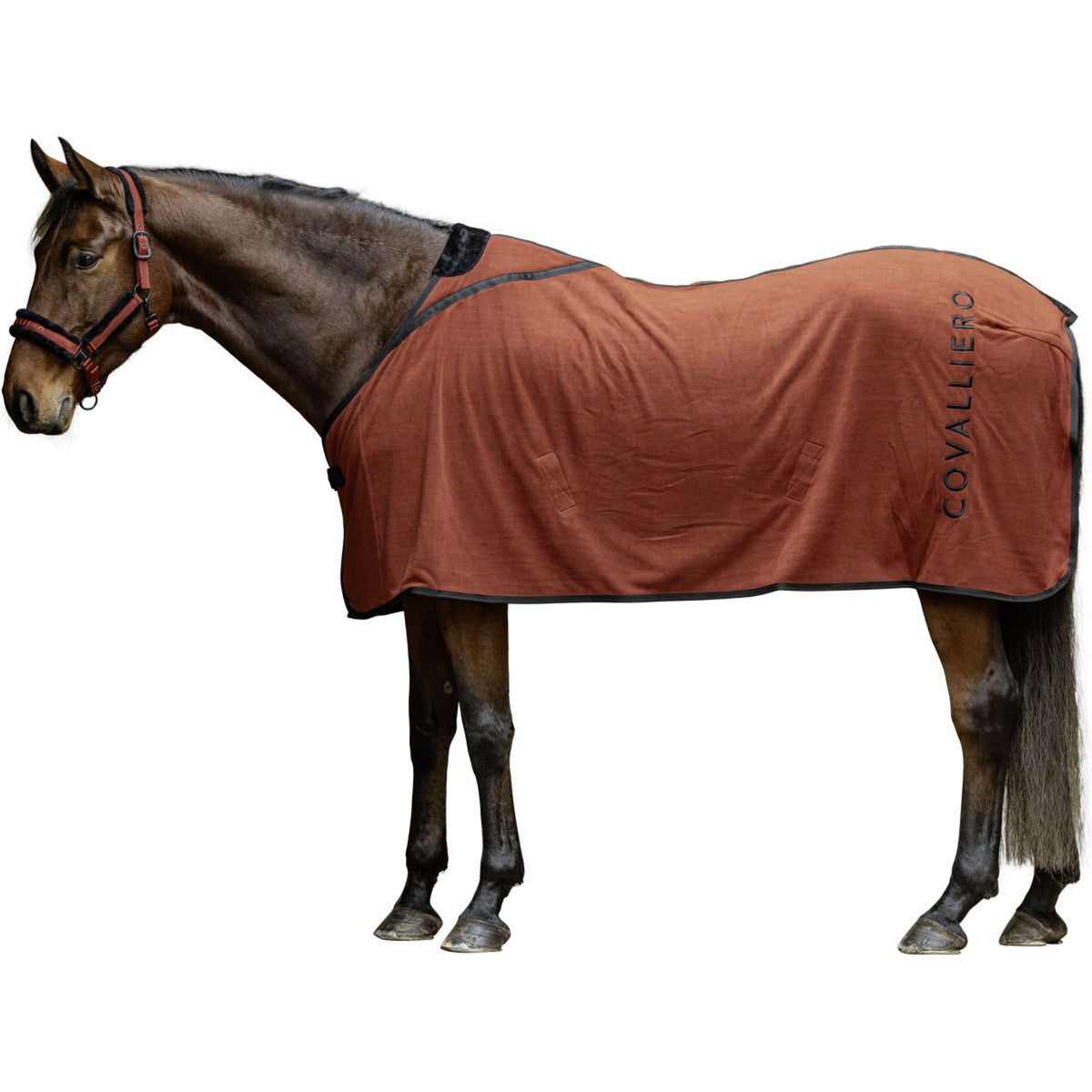 Covalliero Fleecedecke AW25 Rostbraun