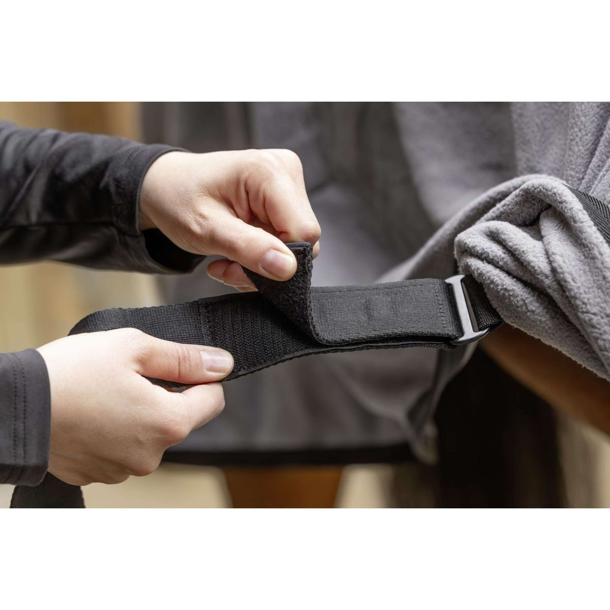 Covalliero Fleecedecke AW25 Steel Grey