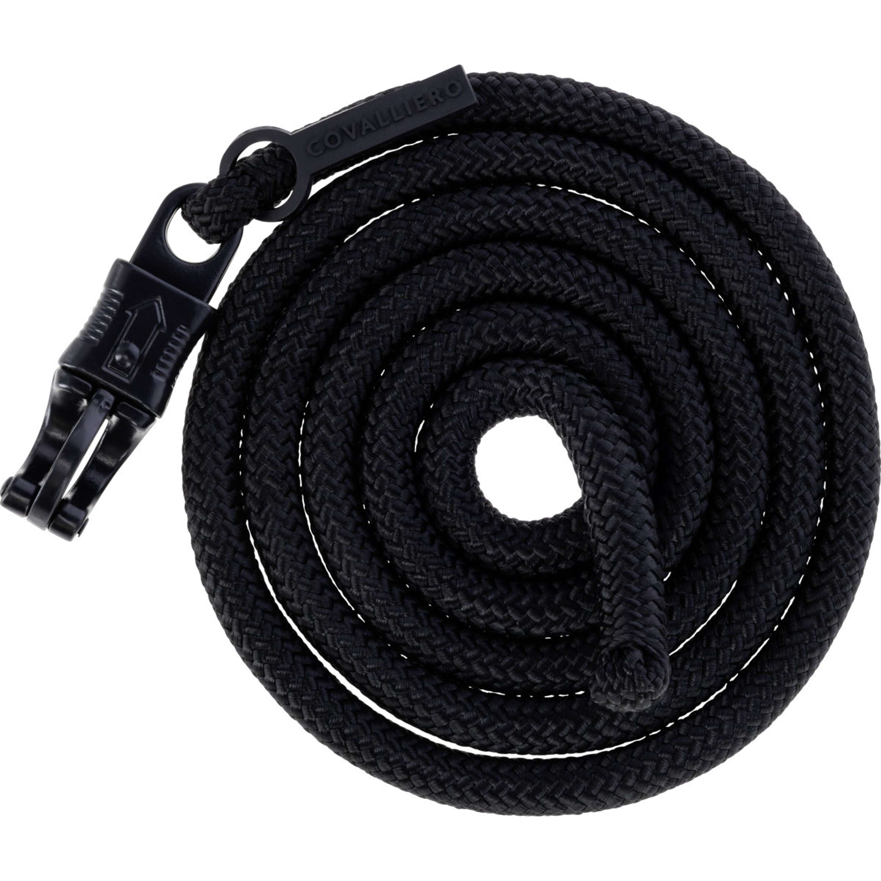 Covalliero Führstrick AW26 mit Panikhaken Schwarz