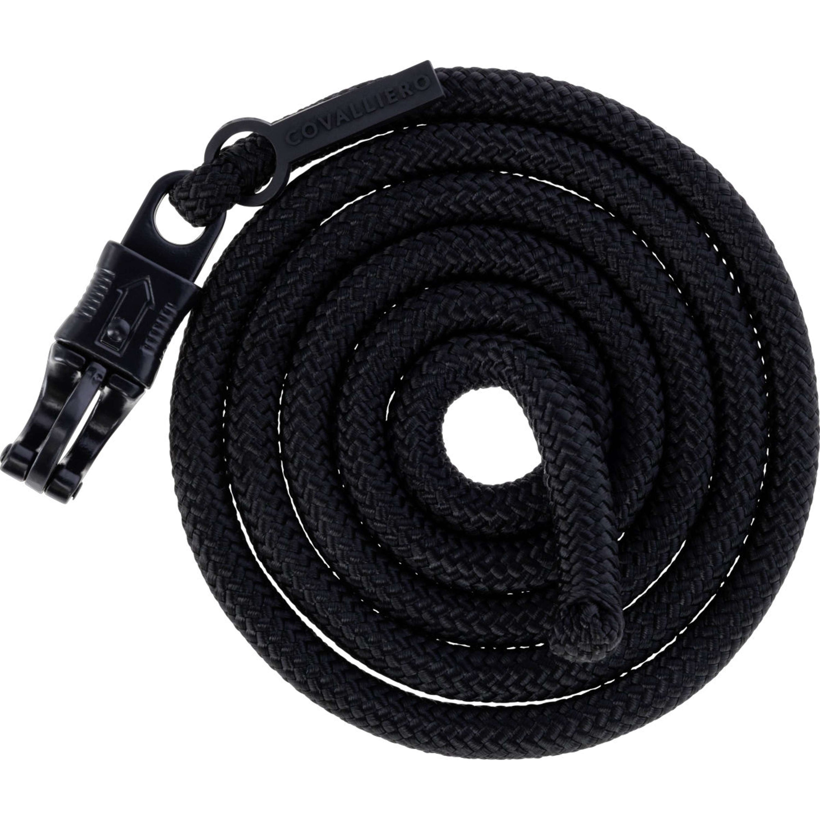 Covalliero Führstrick AW26 mit Panikhaken Schwarz