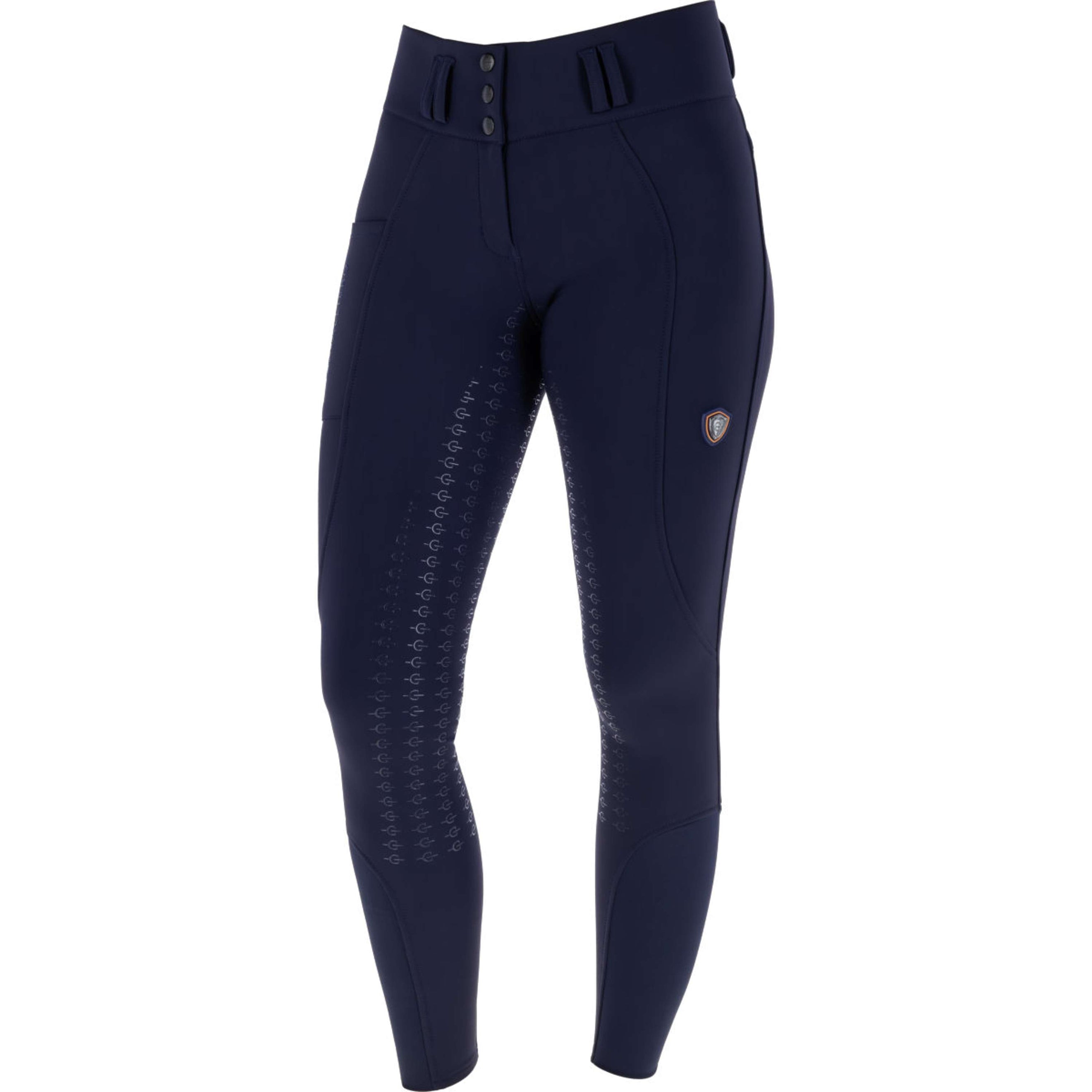 Covalliero Reithose Hight Waist Full Grip AW26 Dark Navy