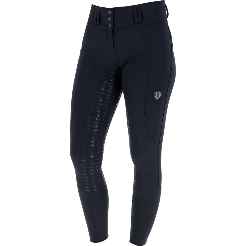 Covalliero Reithose Hight Waist Full Grip AW26 Schwarz