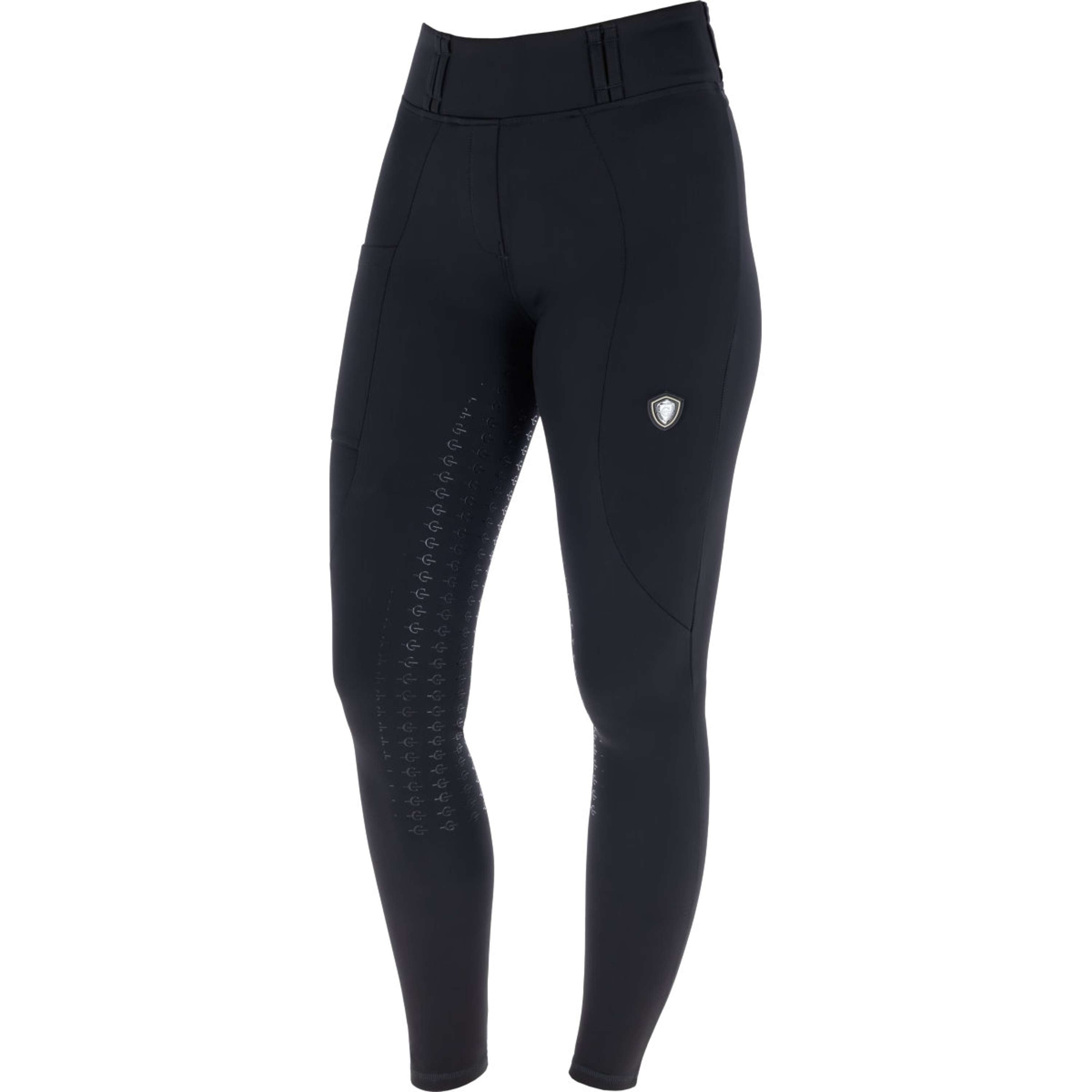 Covalliero Reitleggings Full Grip AW26 Schwarz