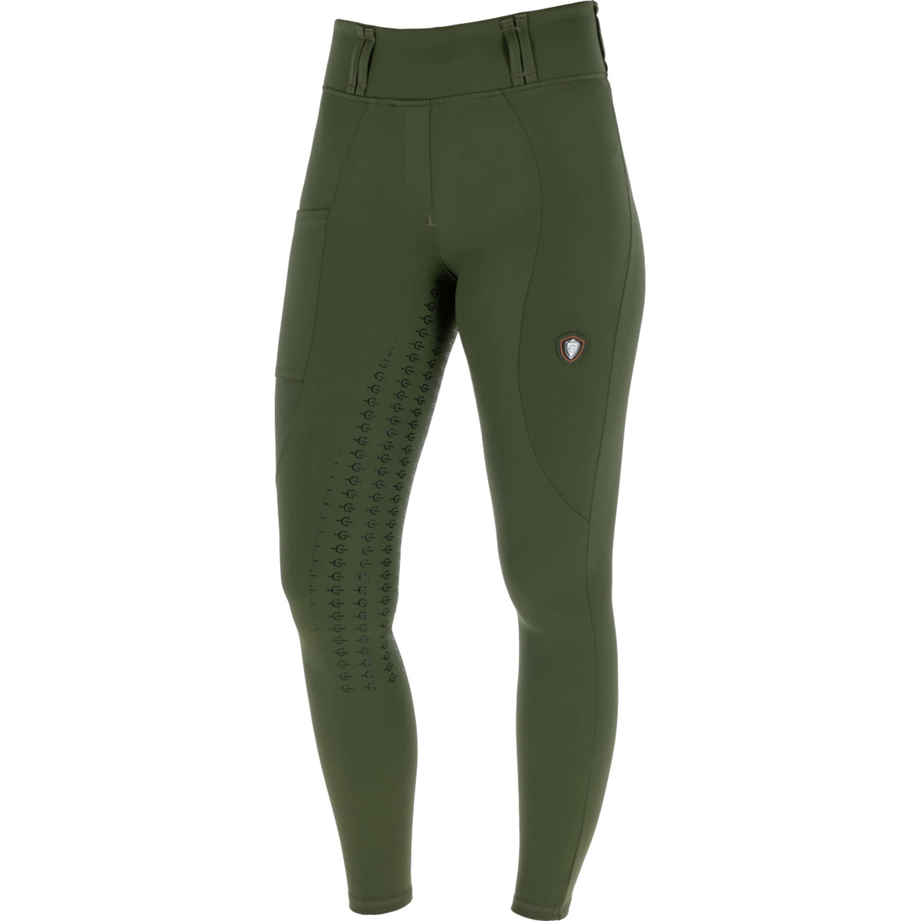 Covalliero Reitleggings Full Grip AW26 Forest Green