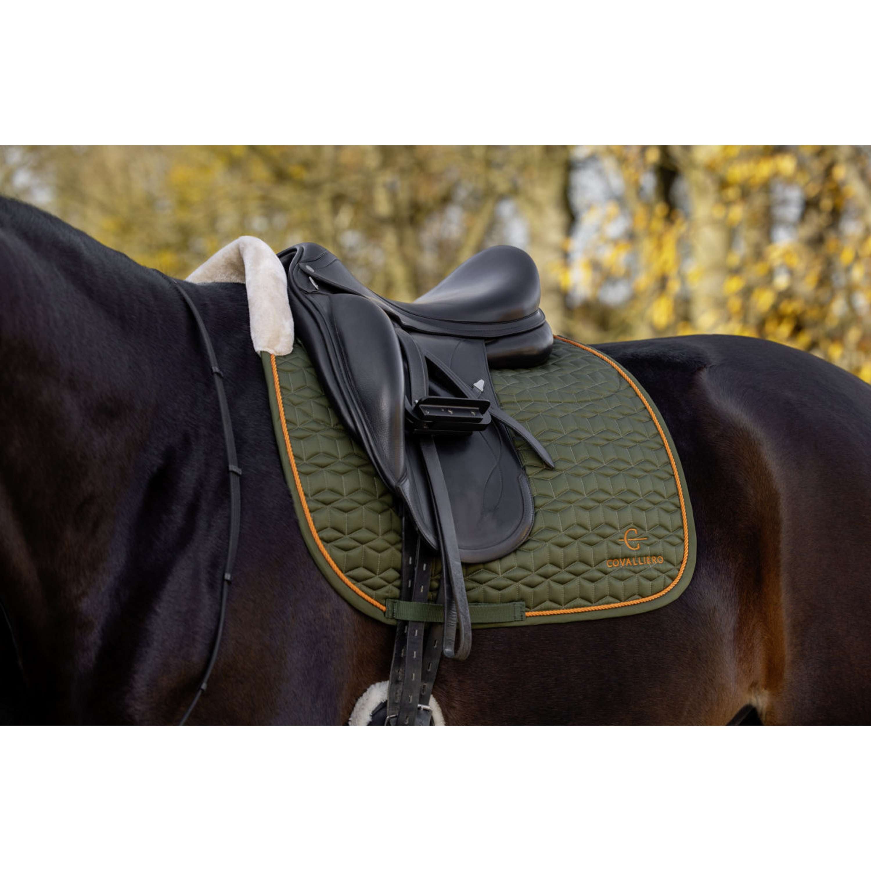Covalliero Schabracke Soft AW26 Dressur Forest Green