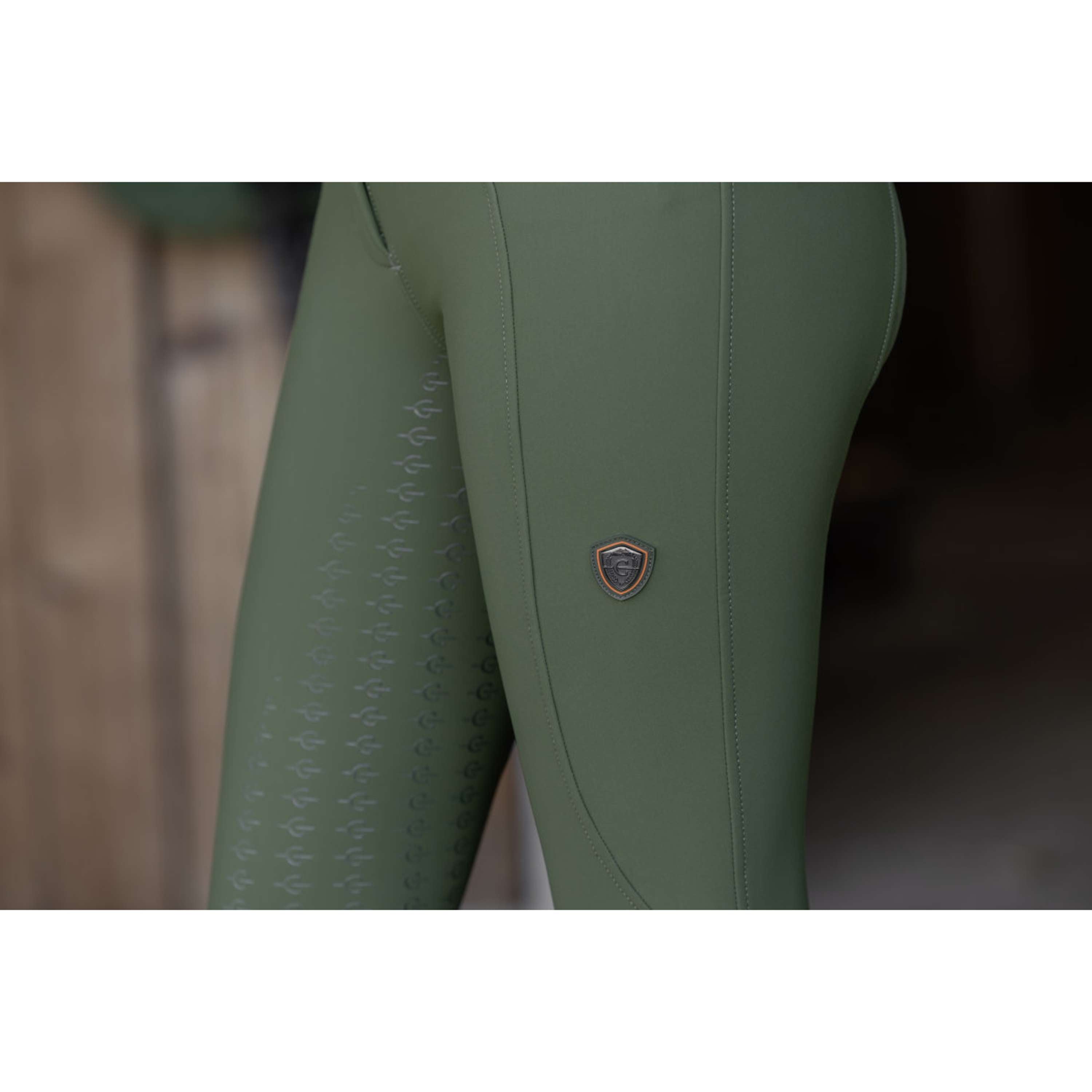 Covalliero Reithose Hight Waist Full Grip AW26 Forest Green