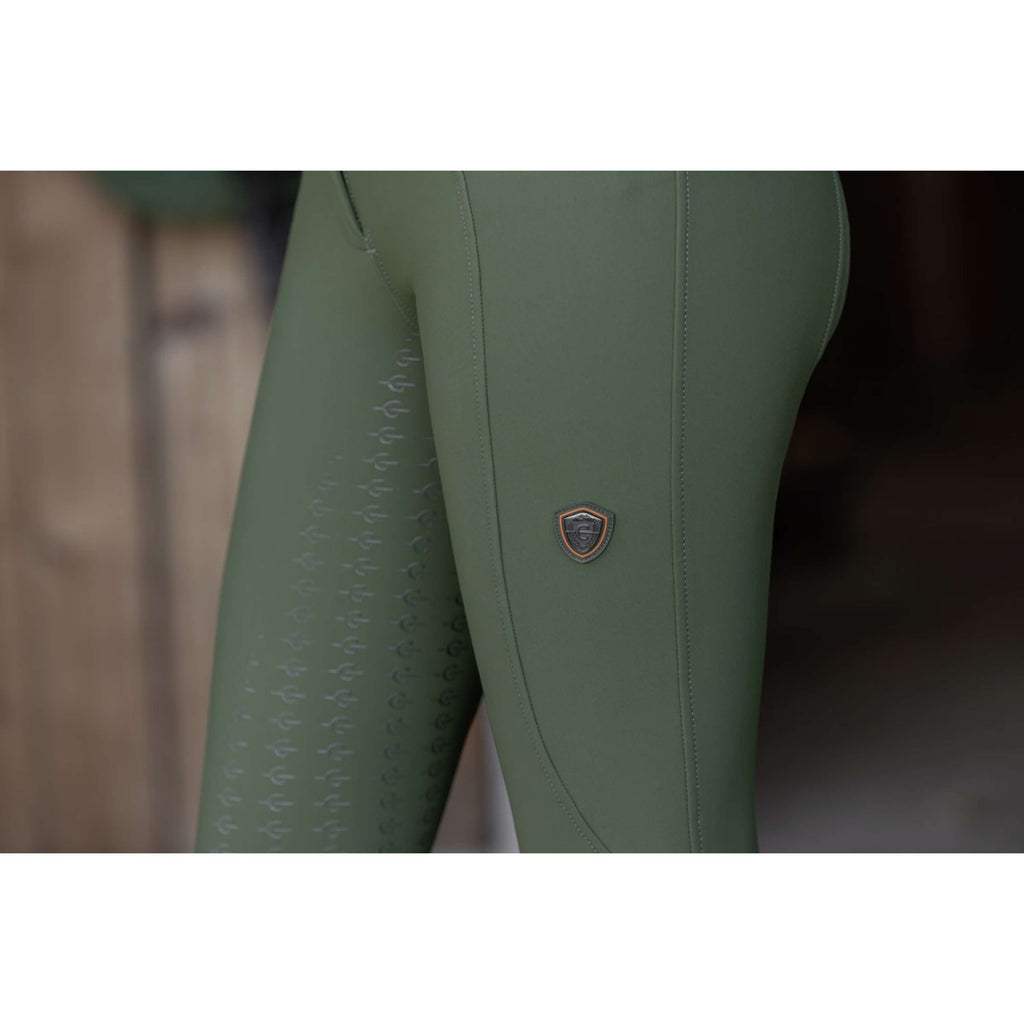 Covalliero Reithose Hight Waist Full Grip AW26 Forest Green