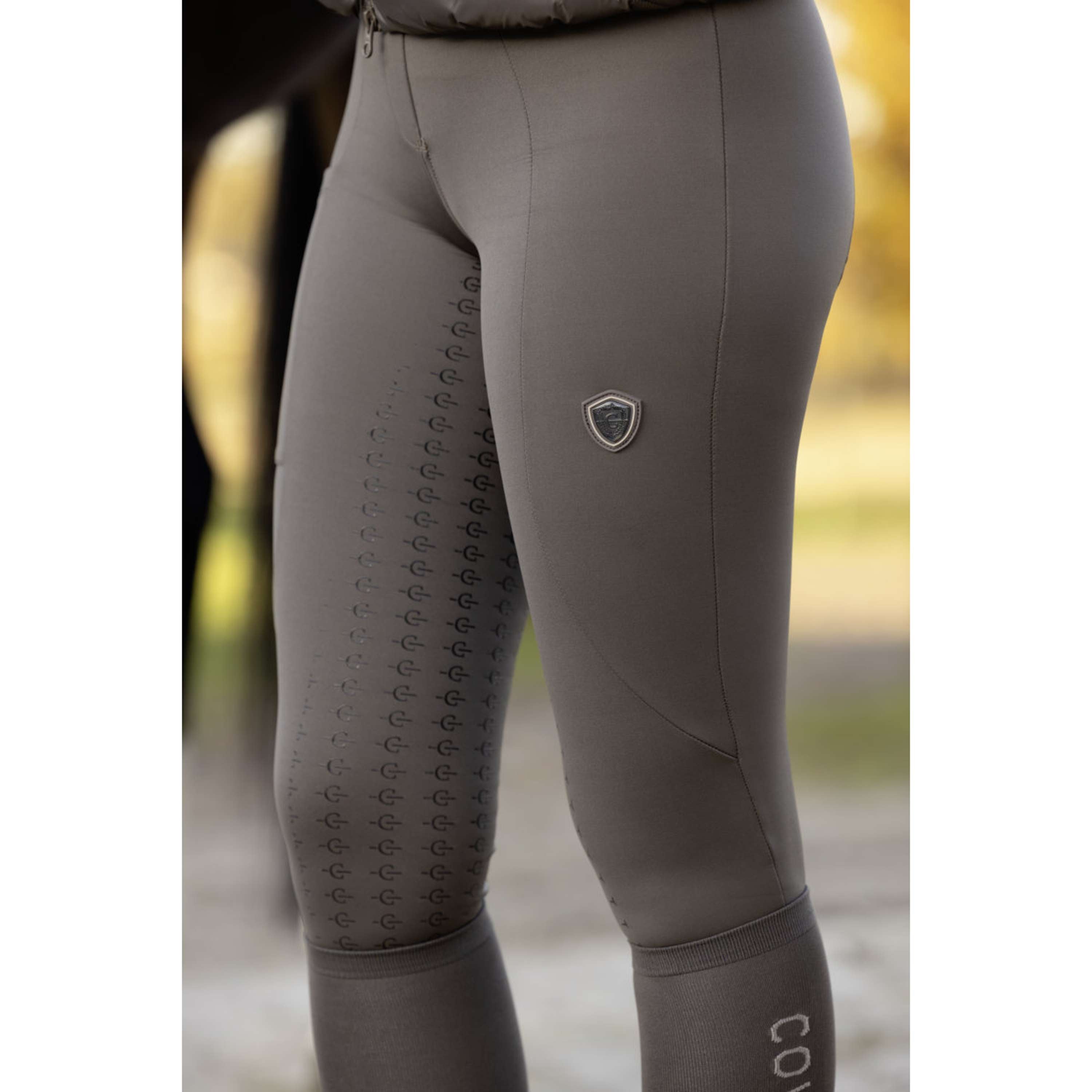 Covalliero Reitleggings Full Grip AW26 Milky Chocolate